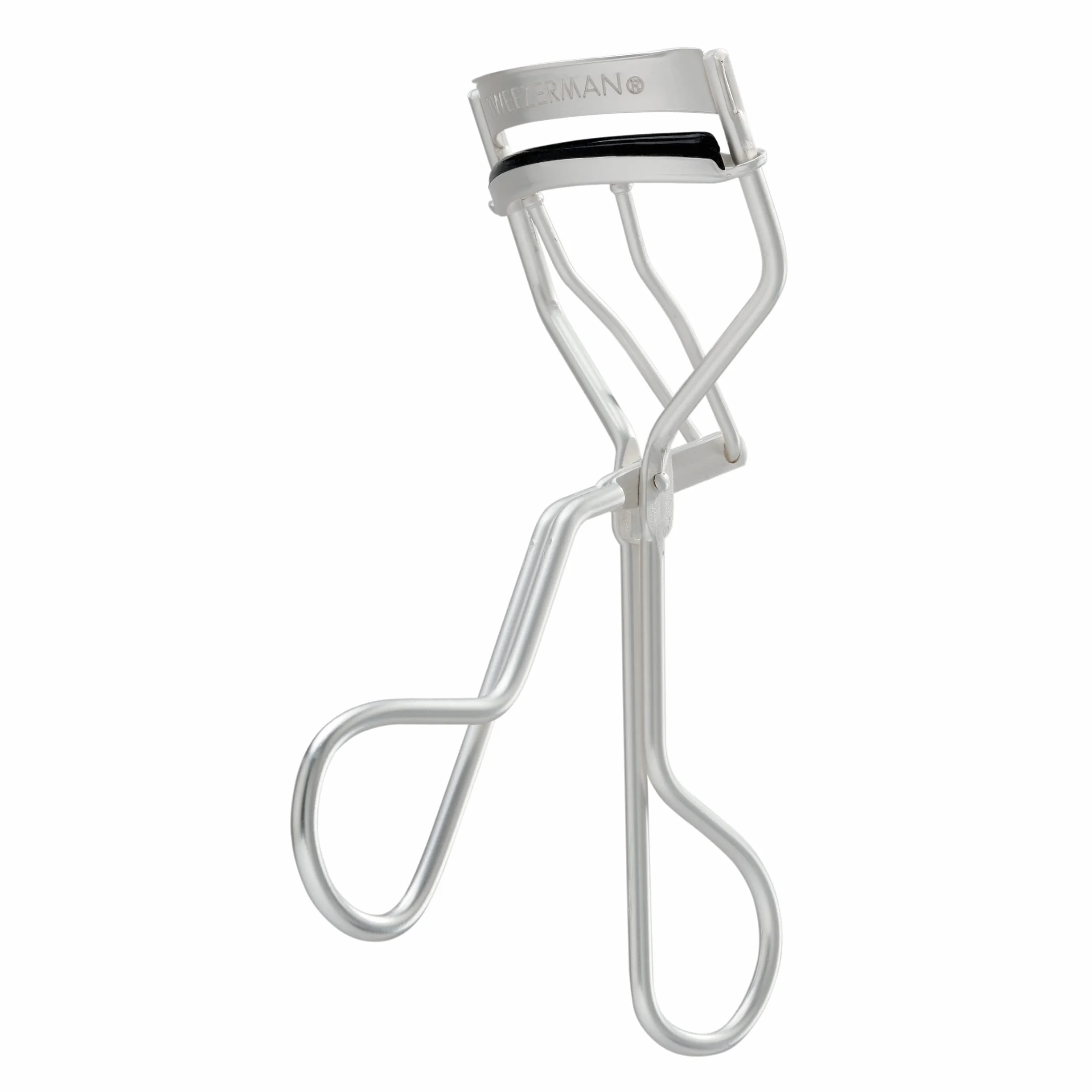 TWEEZERMAN Recourbe-cils Curl 38 & Curl 60 (pour yeux en amande et ronds, avec 3 coussinets de rechange, en acier inoxydable)