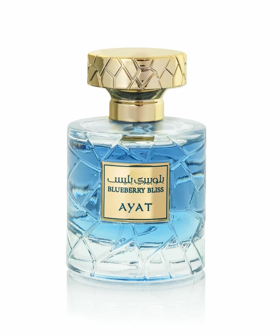 AYAT PERFUMES - Eau de Parfum Blueberry Bliss 100ml – Parfum Mixte Fruité & Musqué – Framboise, Fraise & Patchouli – Longue Tenue – Parfum de Dubaï