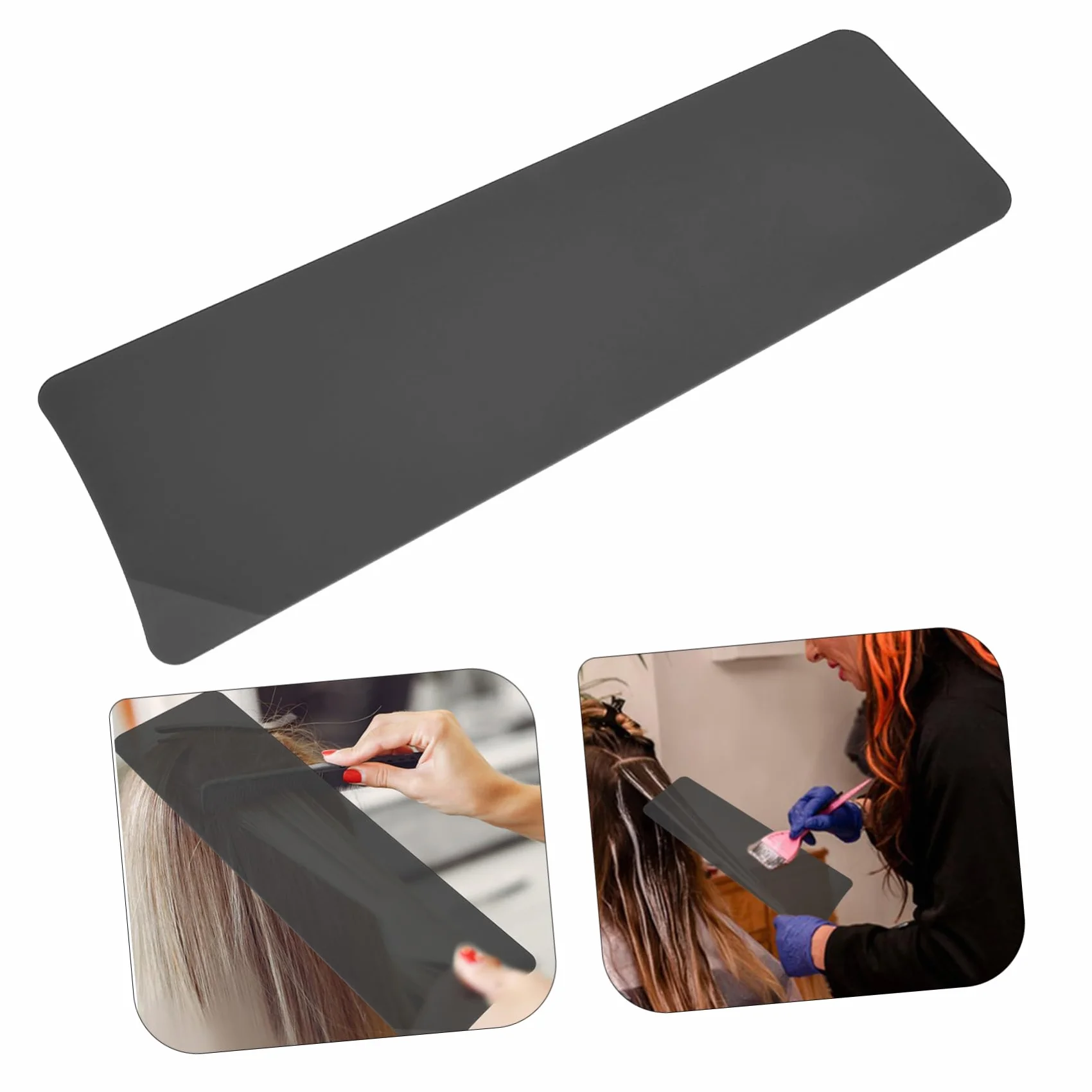 VOSAREA Planche de Teinture Facile à Utiliser Noir Accessoire Coloration Cheveux en Acrylique Outil Professionnel Pratique pour Coiffure pour Salon et Usage à Domicile