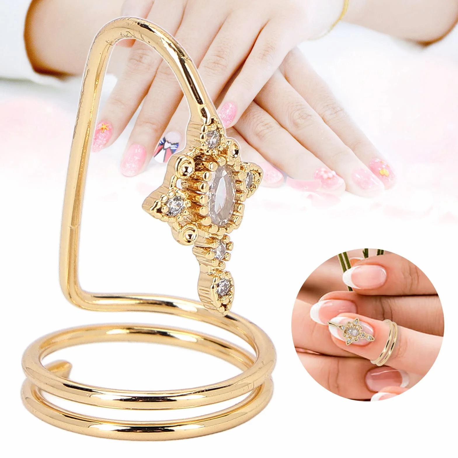 Bague à Ongles Accessoire Nail Art Fabrication Exquise 3057
