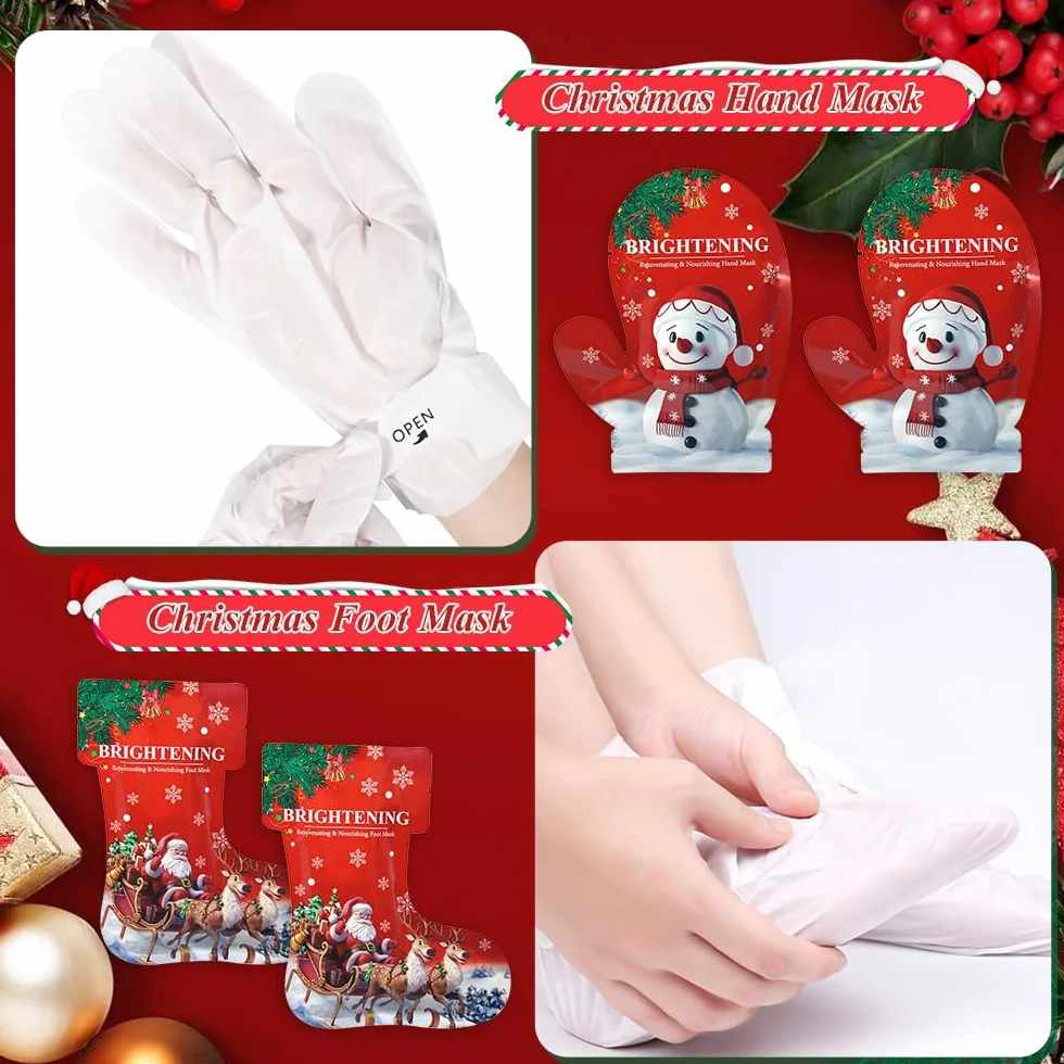 Masque Exfoliant Pieds 2 Pièces Film Soin Mains Pieds Élimine Callosités Nourrit Prévient Dessèchement