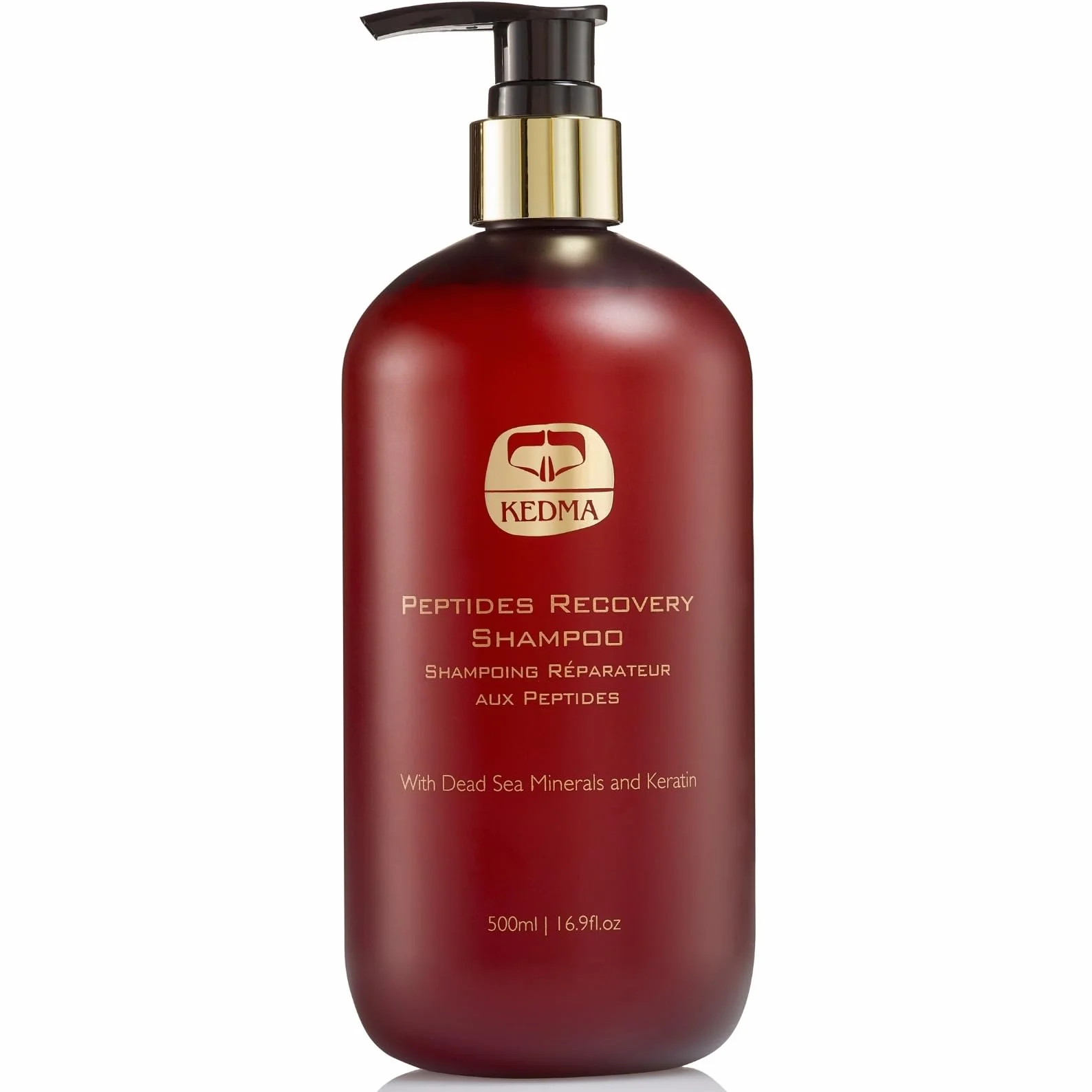 KEDMA - Shampooing Réparateur aux Peptides pour Cheveux Fins - 500ml | Le shampooing aux peptides et à la kératine aide à renforcer les cheveux fins et à leur donner une apparence plus dense.