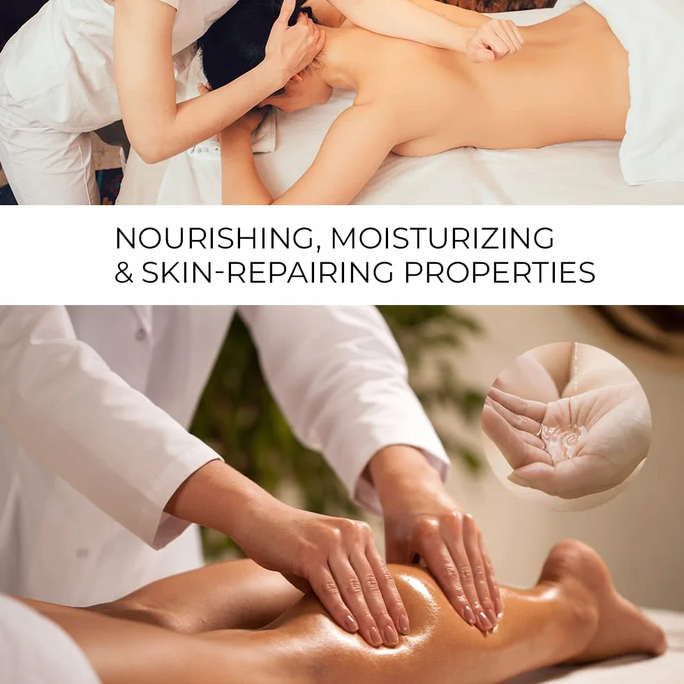 Huile de Massage Professionnelle 1000 ml avec Distributeur