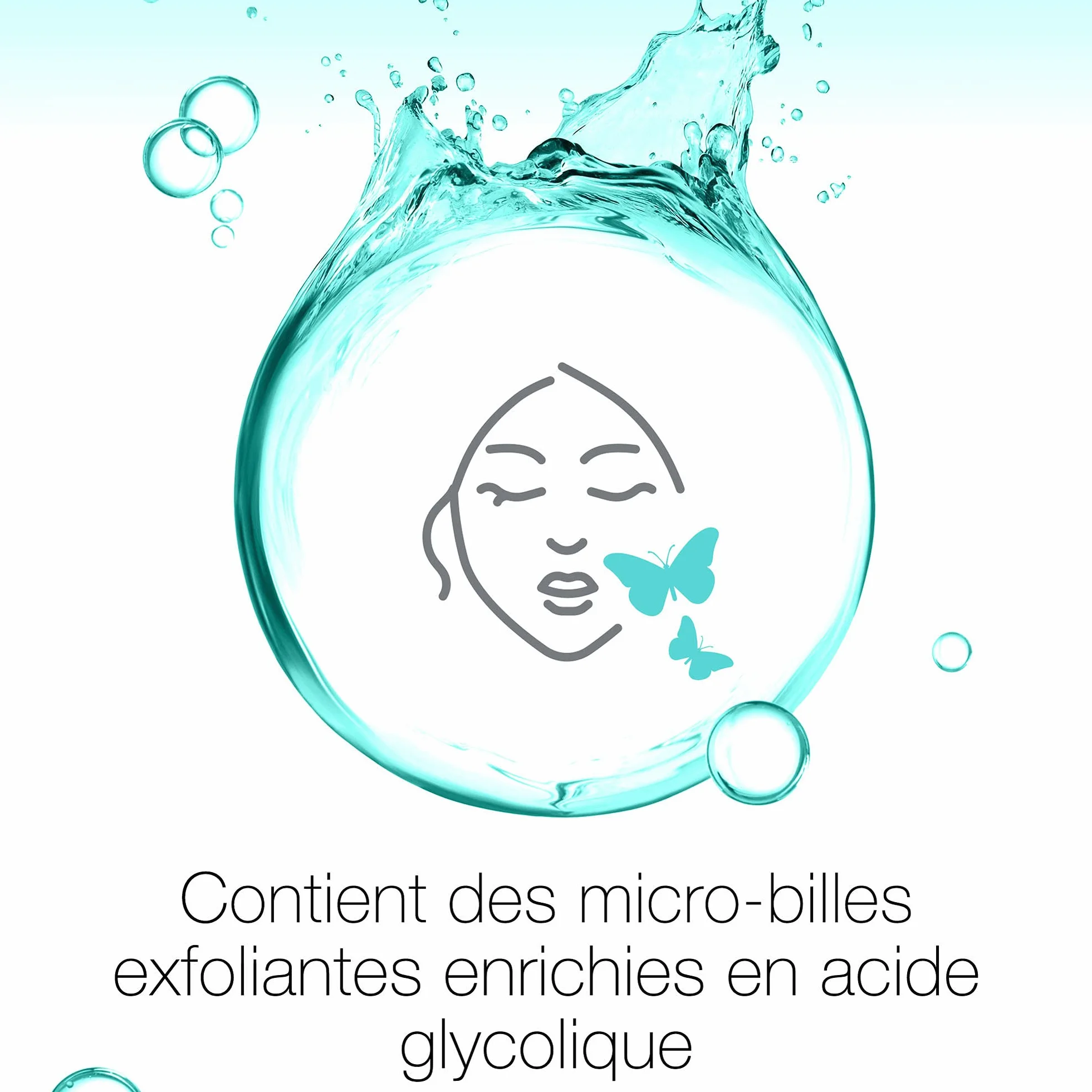 Neutrogena Gel Nettoyant Exfoliant Purifiant Skin Detox 150 ml Acide Glycolique Soin Visage Anti-Pollution