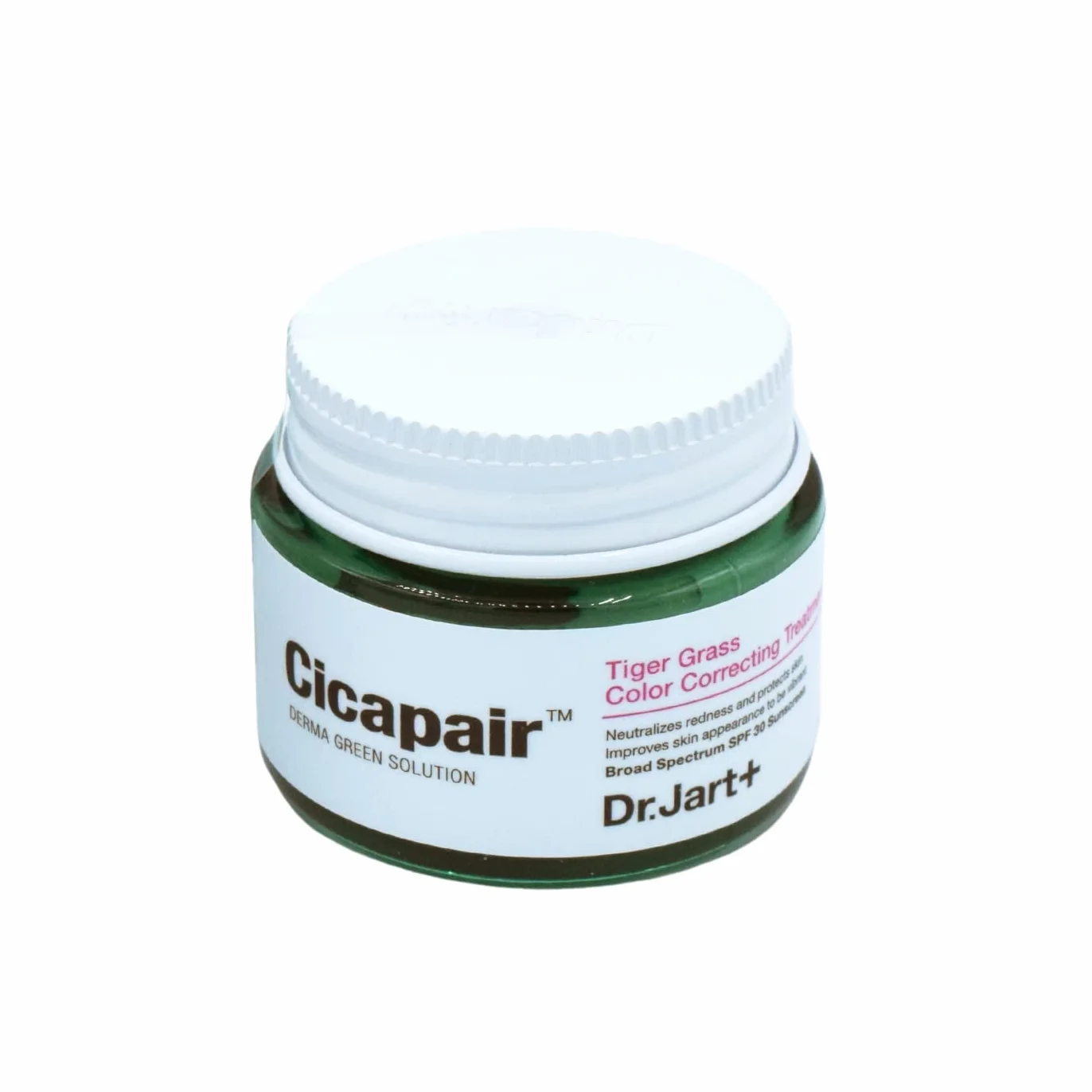 Dr.Jart+ Cicapair Tiger Grass Traitement correcteur de couleur SPF 30 Centella Asiatica Crème cc Soin coréen Taille voyage 1,5 ml
