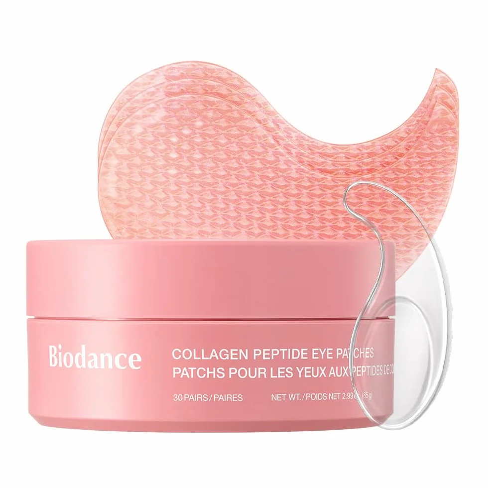 BIODANCE Collagen Peptide Eye Patches Anti Wrinkle Smile Line Under Eye Mask Fine Lines Eye Bags Korean Skin Care 60 Count