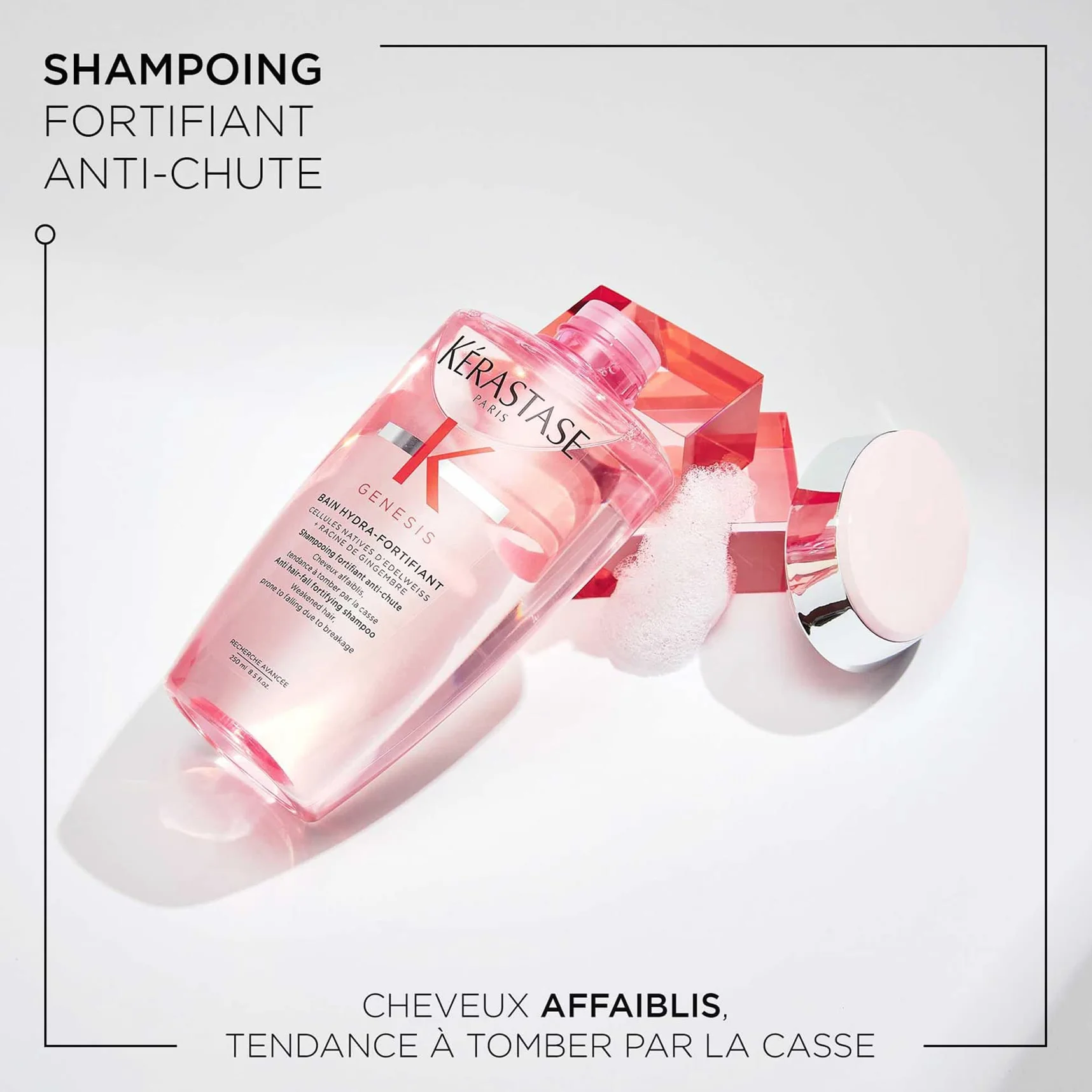 KERASTASE Genesis Bain Hydra-Fortifiant Shampoing Anti-Chute Aminexil Sans Silicone Cheveux Cassants