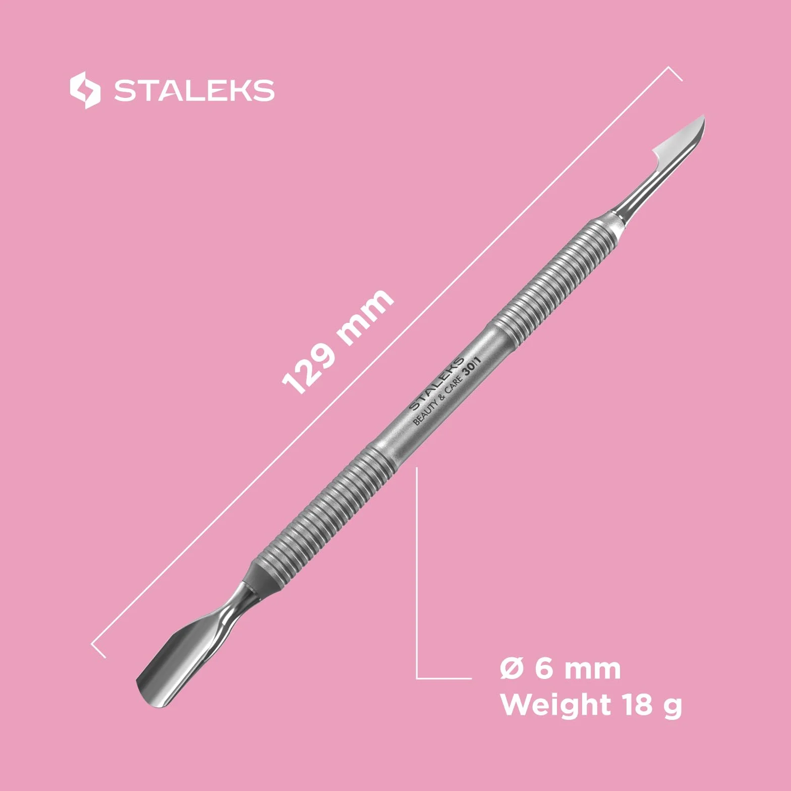 STALEKS Presse-cuticules Beauty&Care 30 Type 1 arrondi et rectangulaire