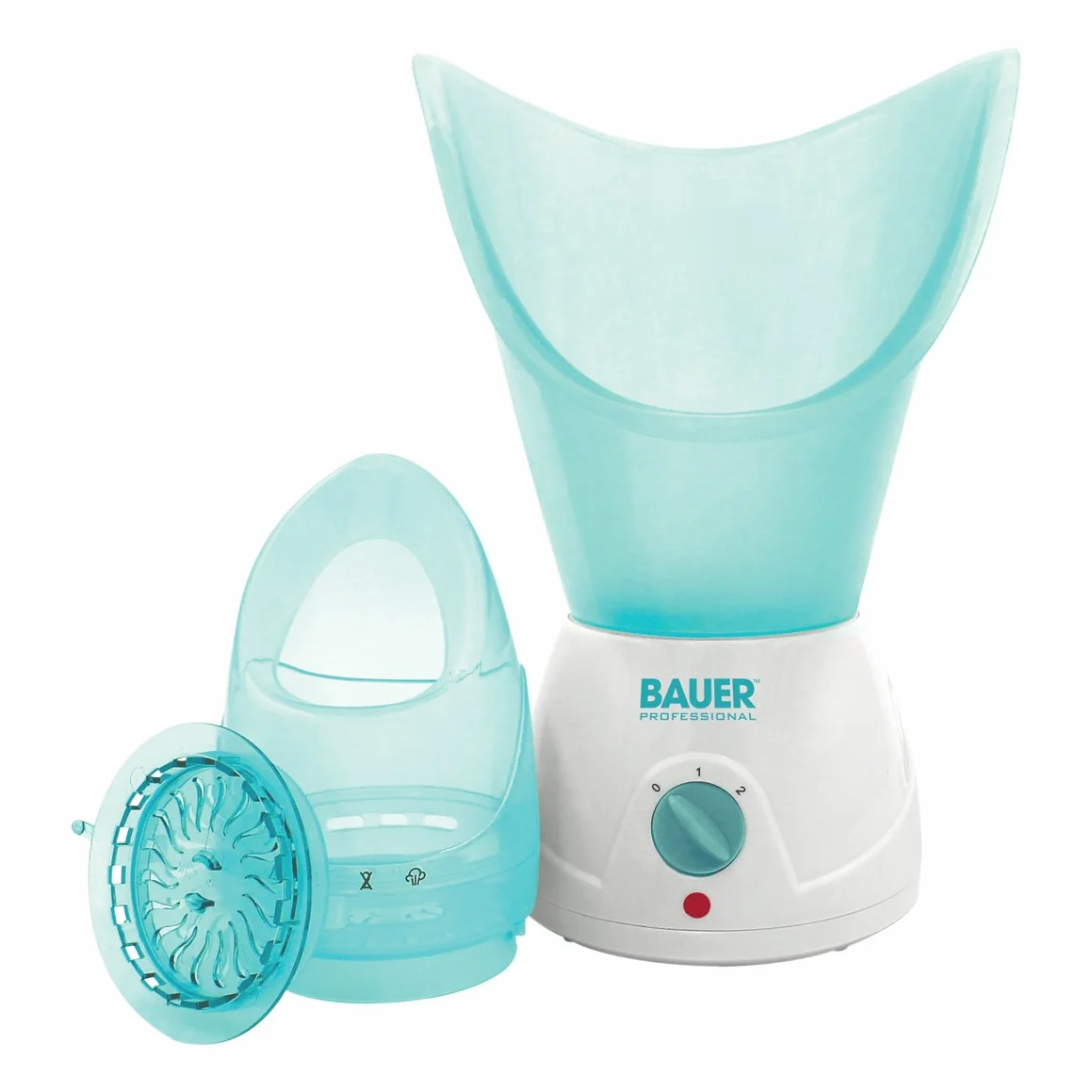 Bauer Professional Aqua Soin Visage Sauna et Inhalateur Set, Visage à Vapeur, Nettoyant pour Plus Doux Peau et Enleveur de Points Noirs