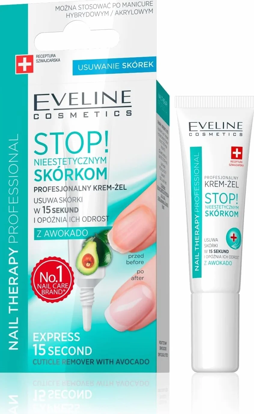 Eveline Cosmetics Nail Thérapie Préparation professionnelle pour l'élimination de la peau des ongles 12 ml