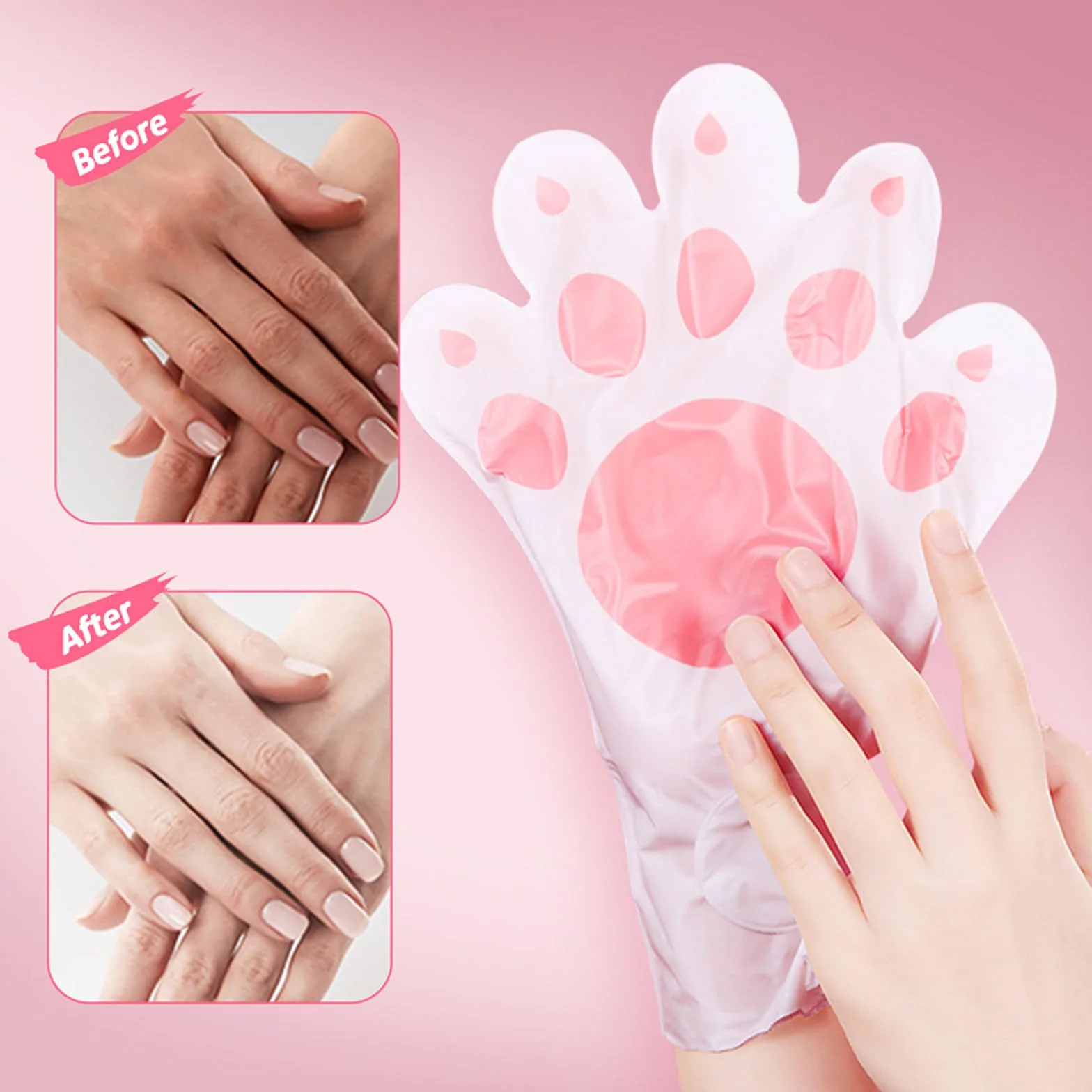 Masques Pour Les Mains 6 Paires Gants Hydratants Soin Nourrissants Blanchissant Mains Sèches Vieillissantes Gercées
