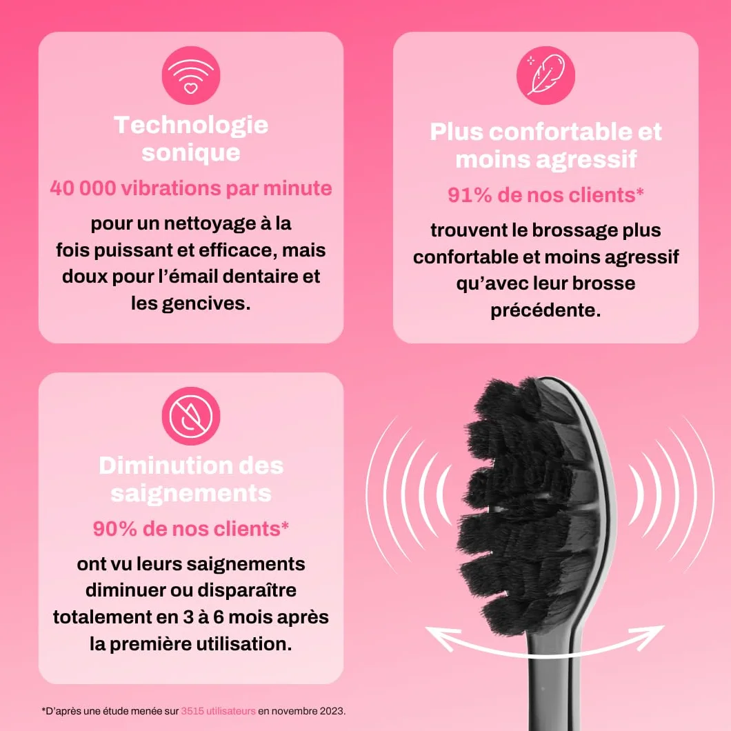 My Variations Pack 3 Têtes de Brosse à Dents Sonique Blanc