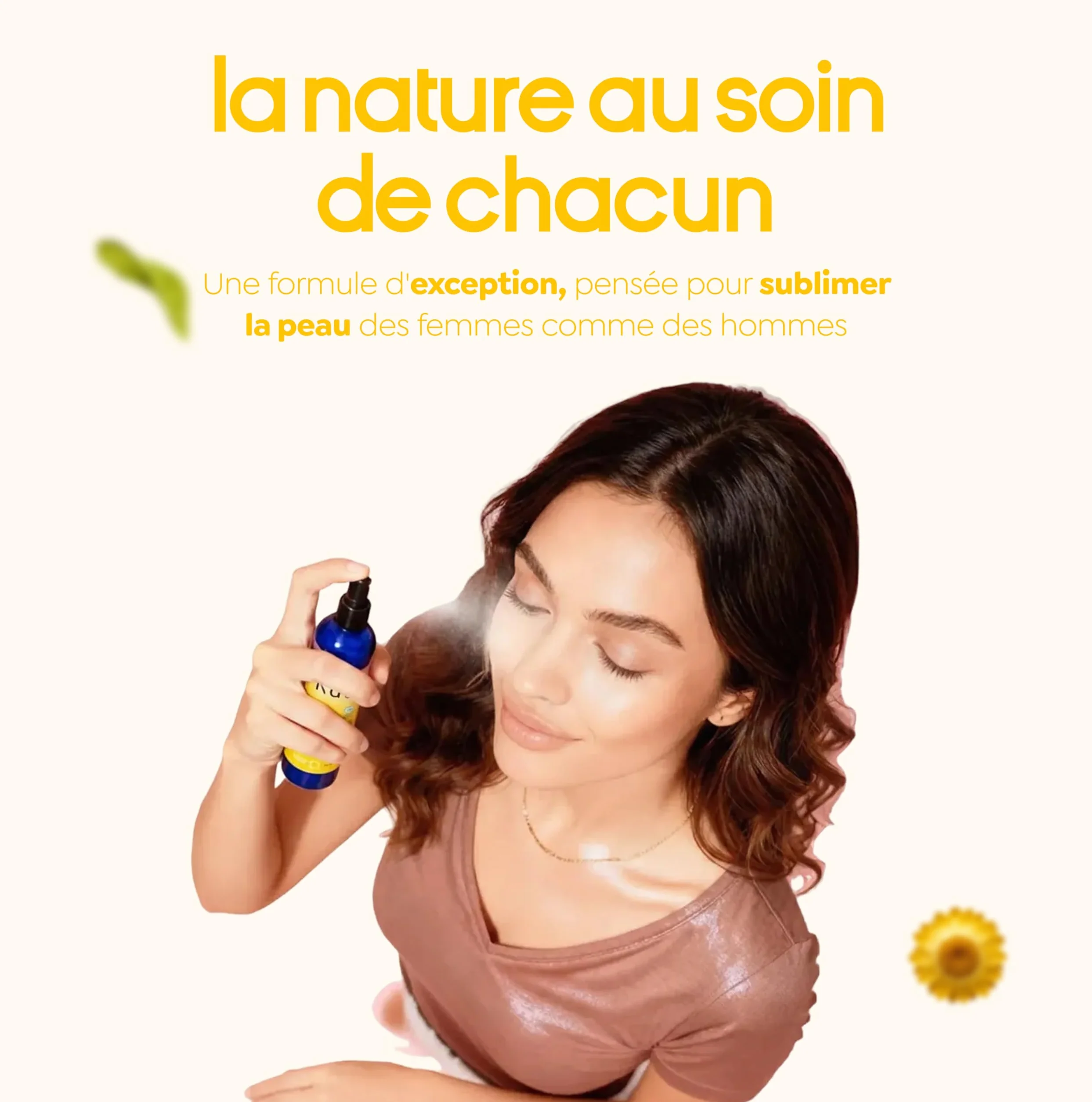 KAÉ Eau Florale d'Hélichryse Italienne Bio 250ml Lotion Tonique Apaisante Fabriquée en France 99,8% Naturelle