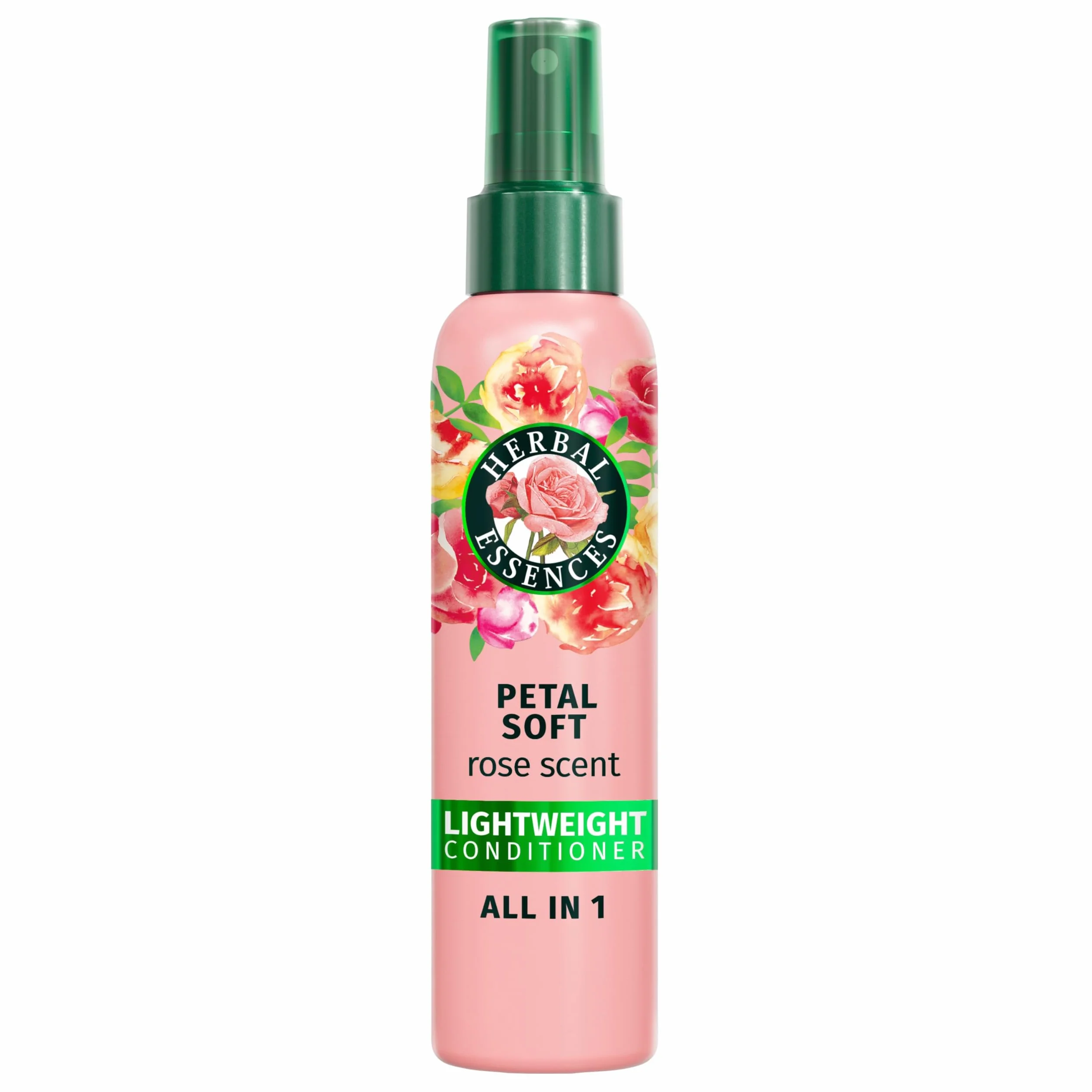 Herbal Essences Parfum Rose Douceur Spray Léger Tout-En-Un 145ml Démêle Nourrit Anti Frisottis Répare Protège Chaleur Éclat