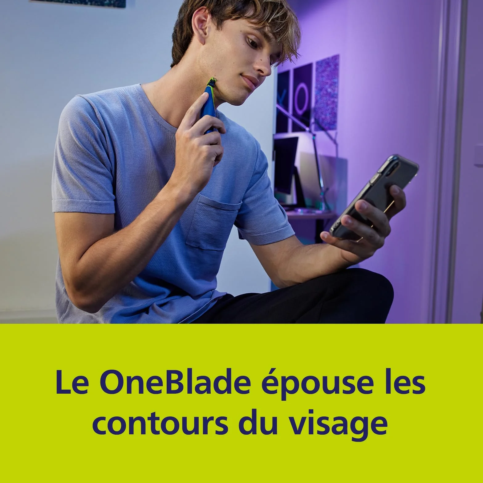 PHILIPS OneBlade Replacement Blades for Face Body Kit Pack of 2 Anti-Friction