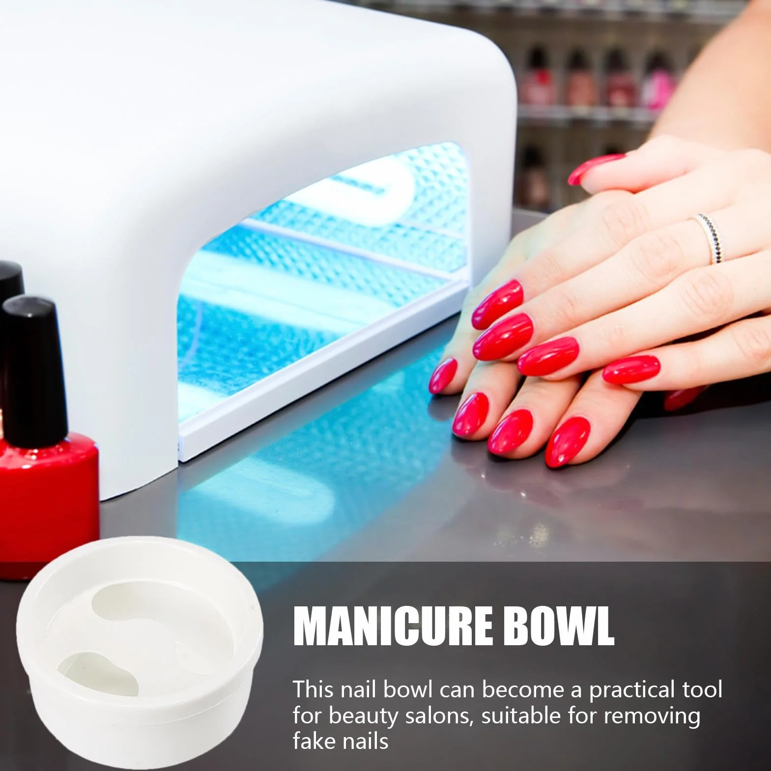Bol De Trempage Des Ongles, Récipient Pour Lavage Des Mains, Outil De Spa Manucure