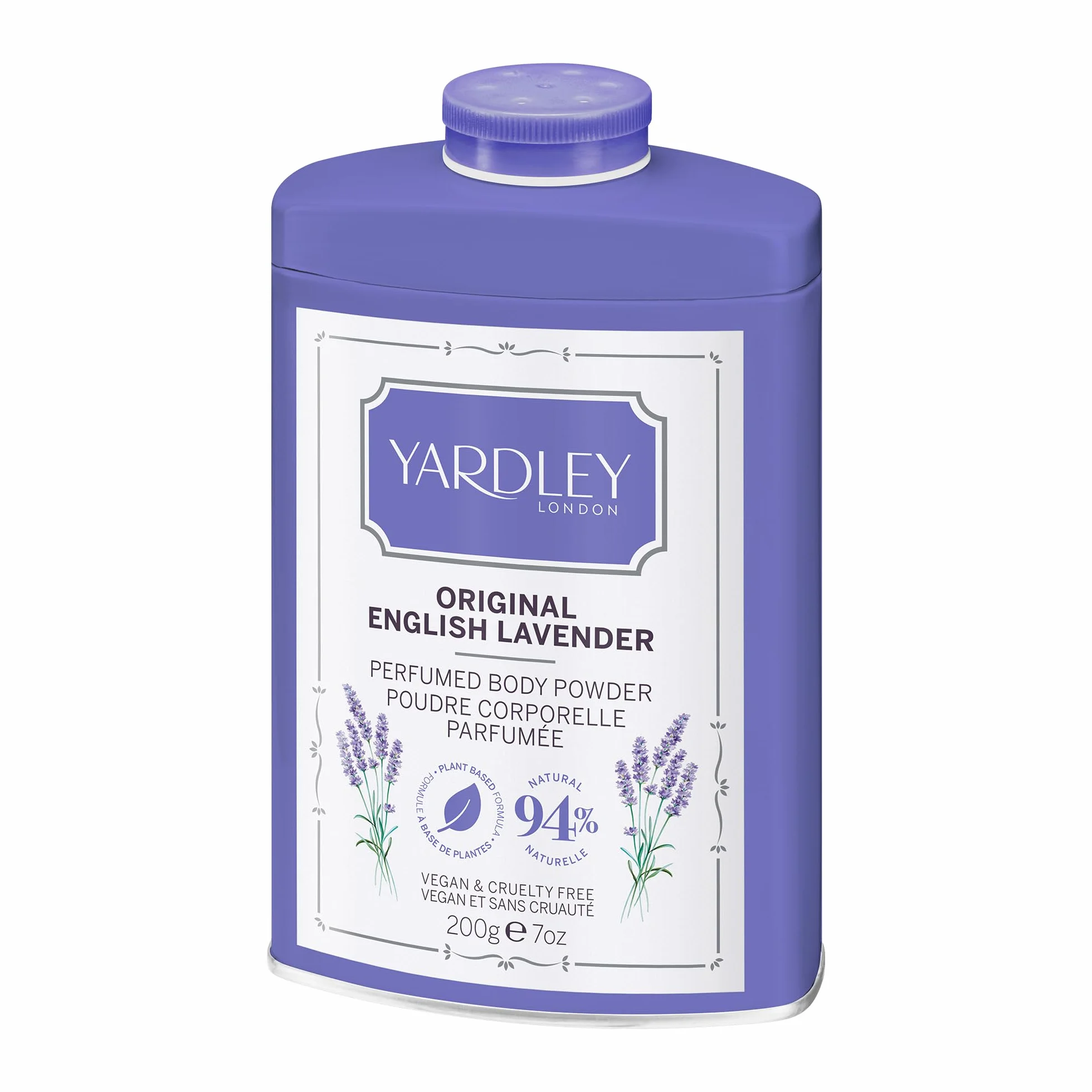 Yardley London Poudre Parfumée Originale Corps Lavande Anglaise 200g