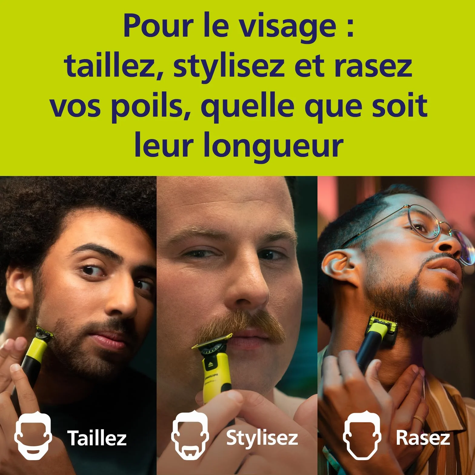 Philips OneBlade 360 lames de remplacement QP440/50 pack de 4
