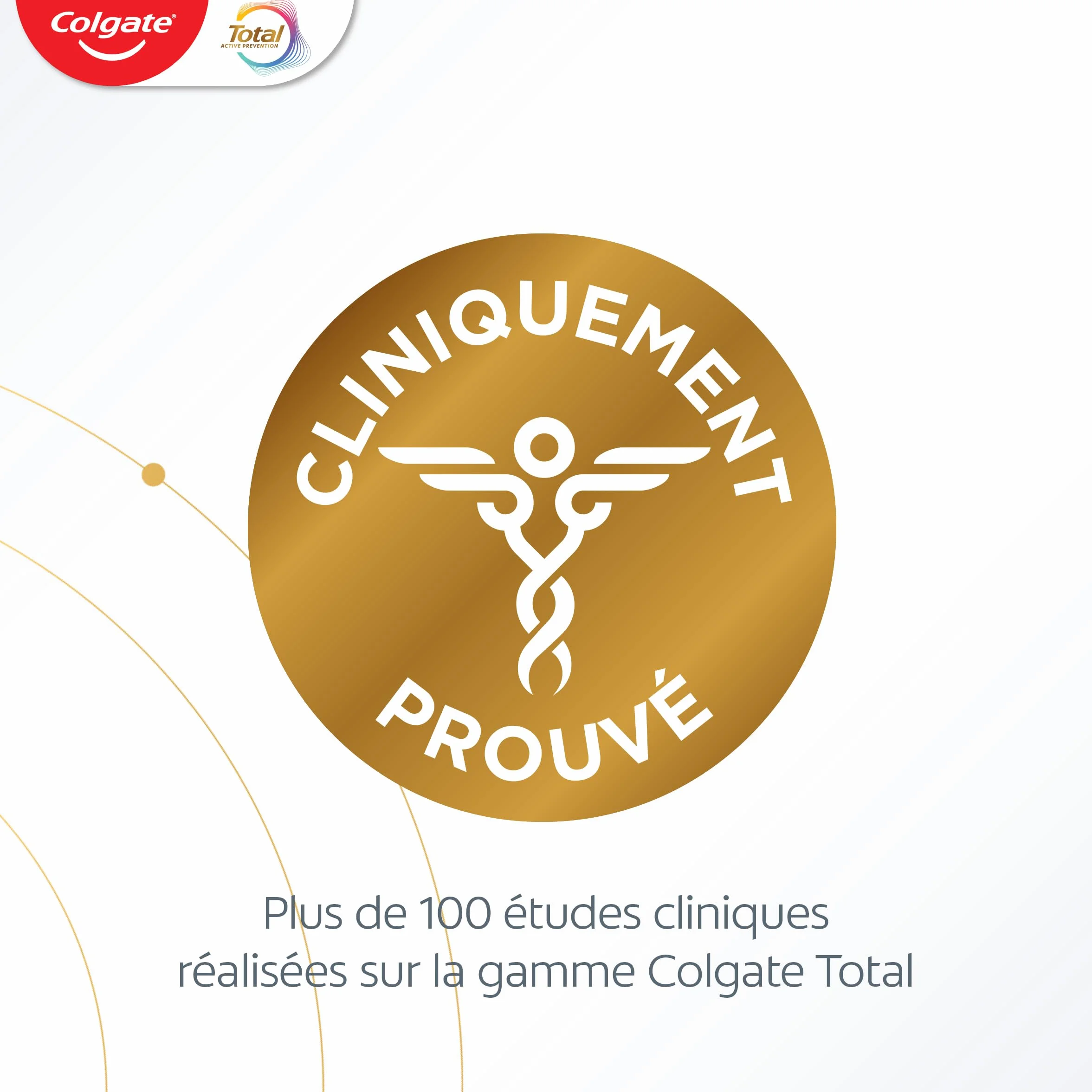 COLGATE Total Prévention Dentifrice 24h Active Blancheur Naturelle 3x75ml