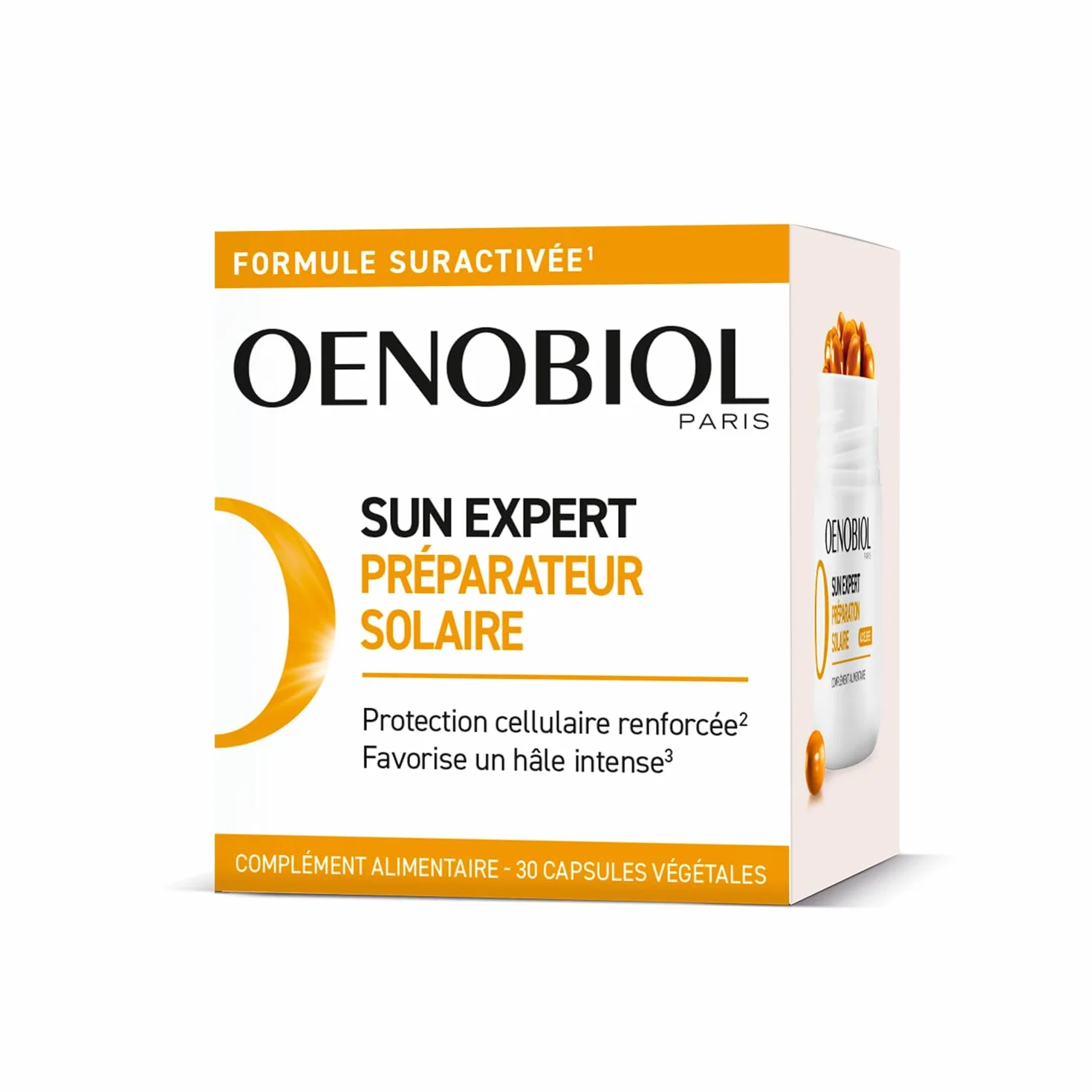 OENOBIOL SUN EXPERT Préparateur Solaire 30 capsules Protection cellulaire renforcée Hâle intense