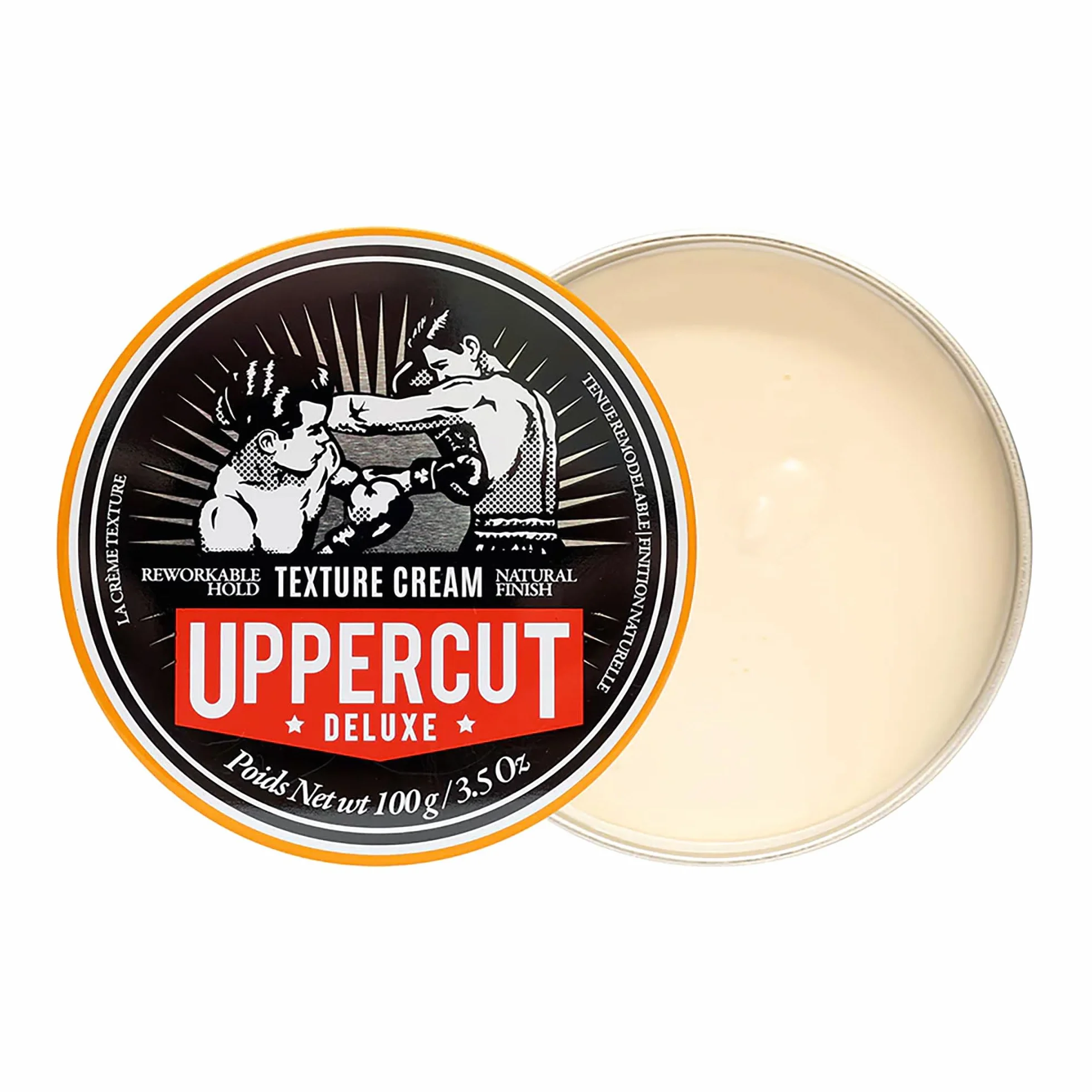 Uppercut Deluxe Crème coiffante pour homme, tenue remodelable et fini naturel, idéale pour les coiffures longues et courtes, 100 g