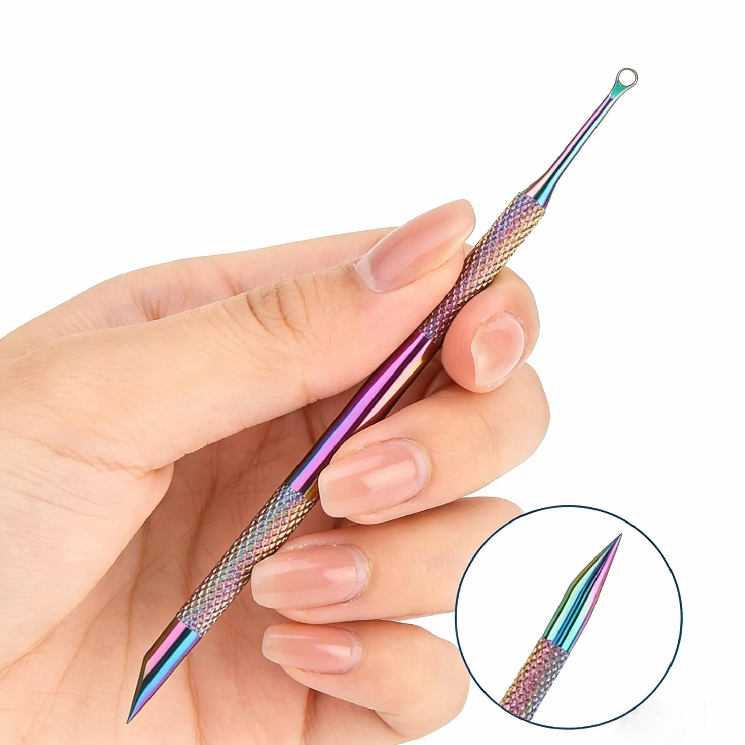 Poussoir À Cuticules Professionnel Dissolvant Double Extrémité 10 Tablettes Polissage Sable Outils Enlever Tailler Cuticules Pédicure Manucure
