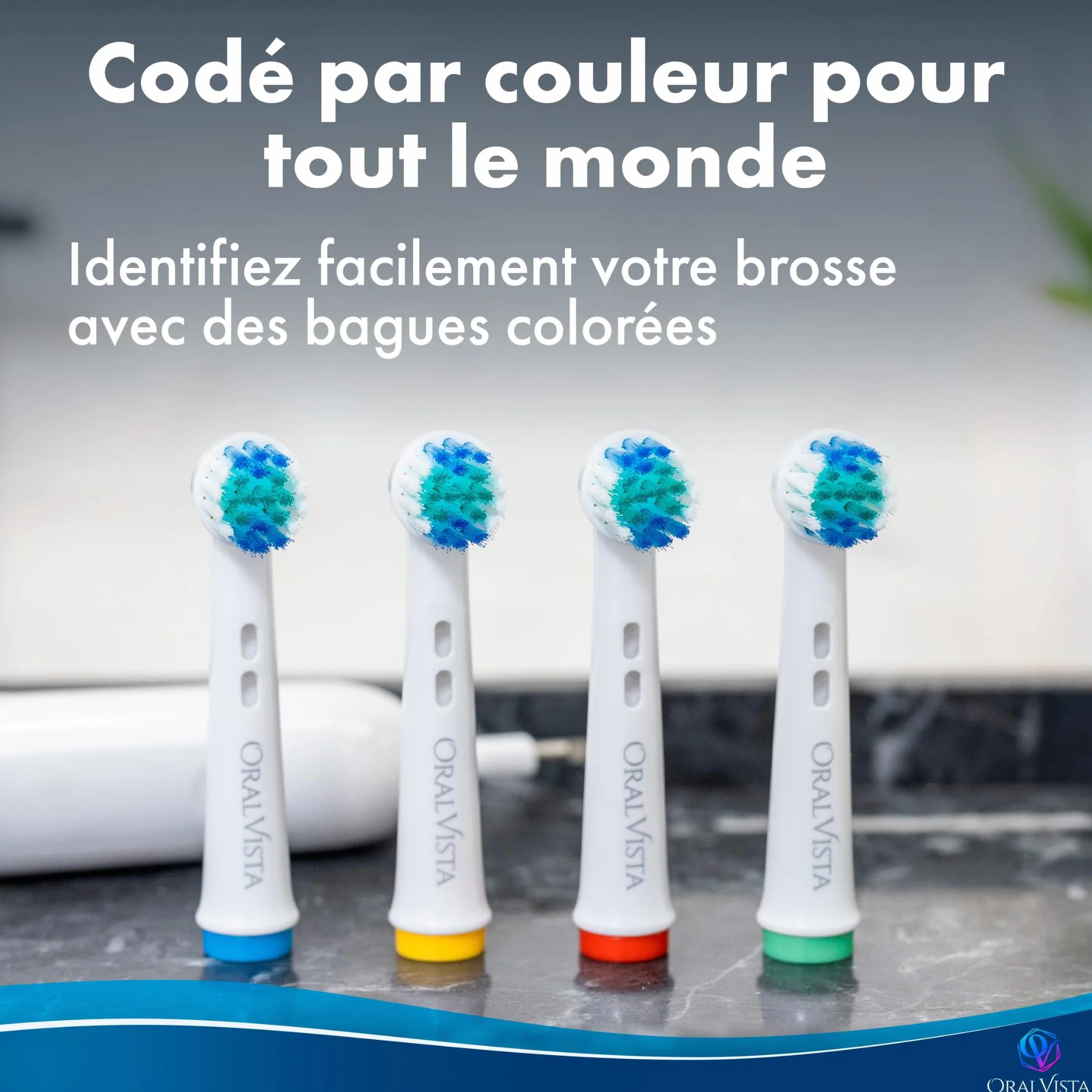 Brossette Oral-B Compatibles 16-Pack Tête Brosse à Dent Rechange pour Gencives Sensibles