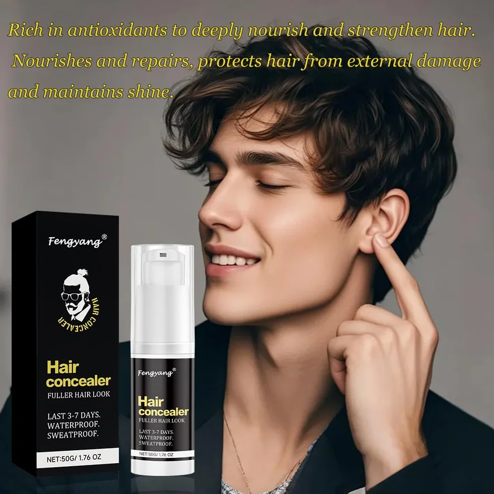 Crème Couvrante pour Cheveux Fengyang, Poudre Anti-Calvitie, Cache Racines Cheveux Clairsemés