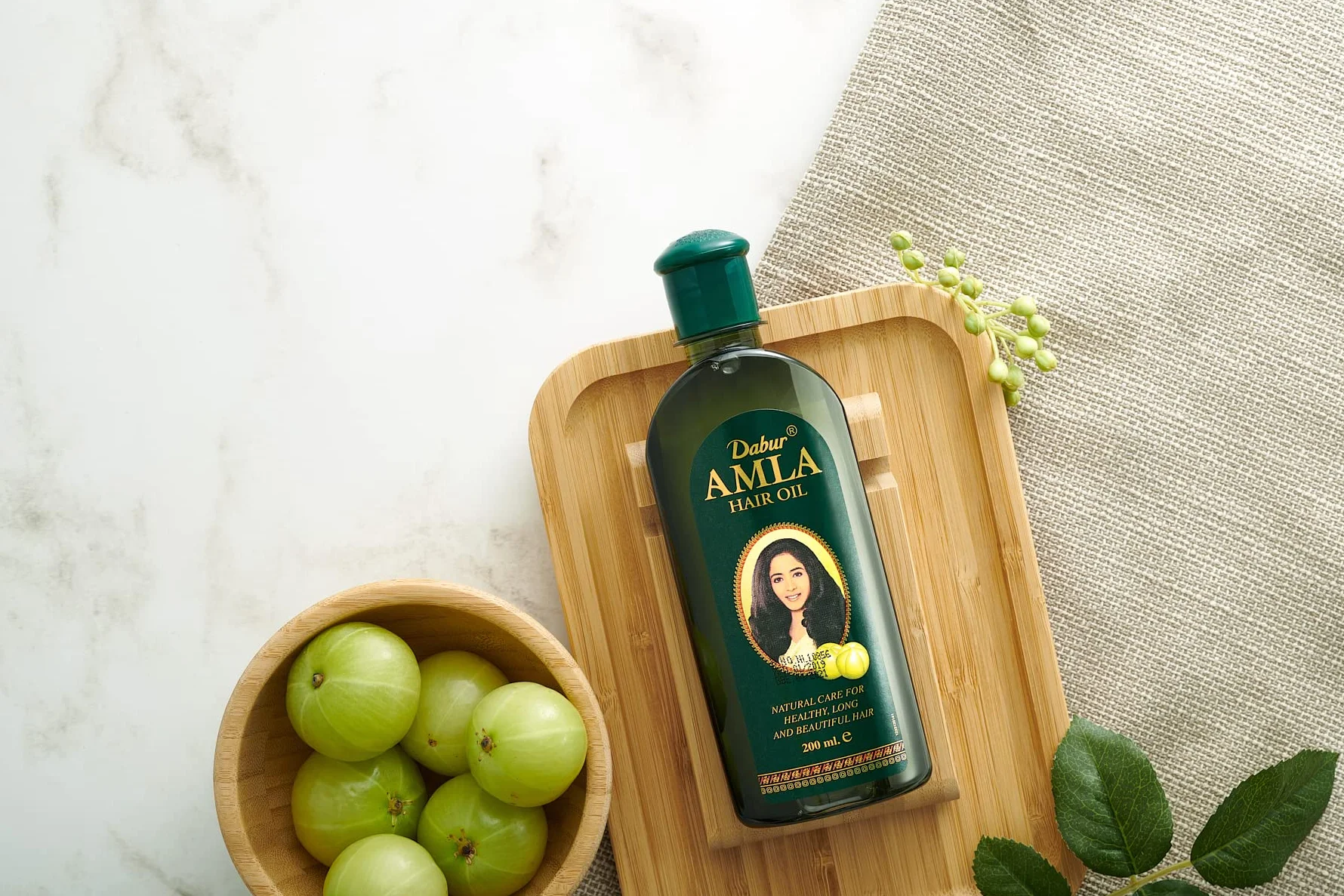 Dabur Amla Huile pour Cheveux Lisses Long 200 ml
