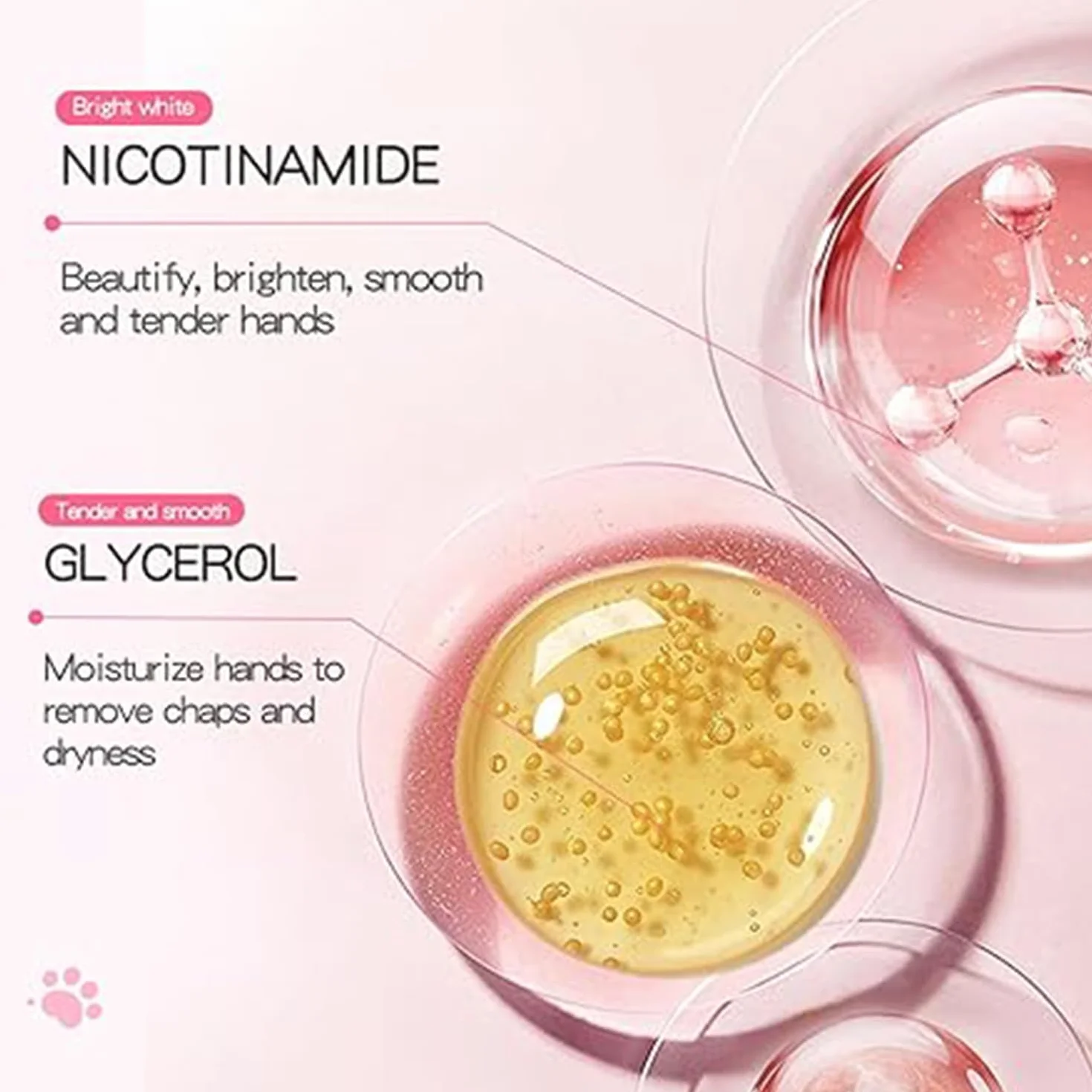 Masques hydratants au lait de chèvre pour les mains - Gants hydratants mains sèches gercées - Masque blanchissant mains