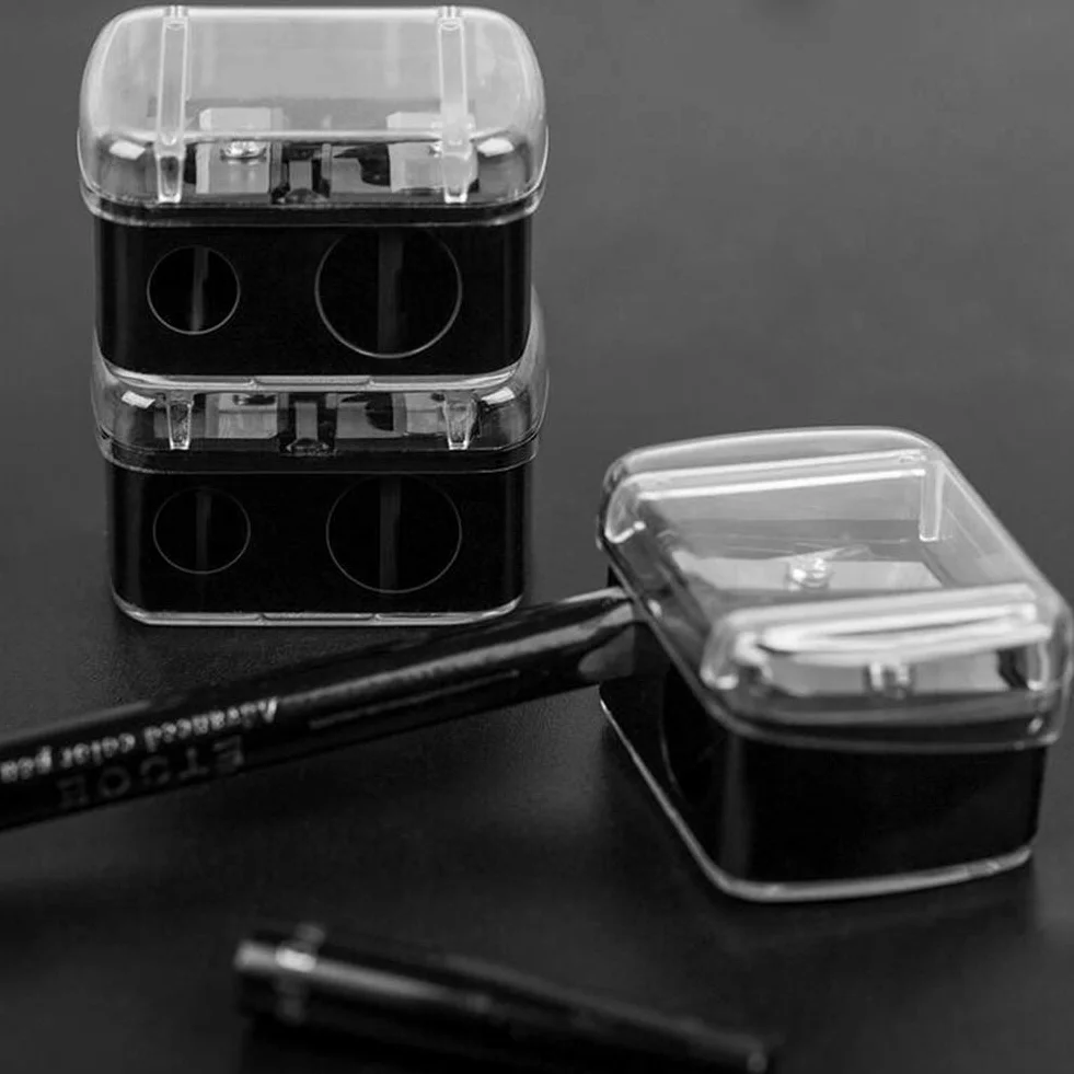 Double Taille-Crayon Cosmétique Simple - Maquillage des Yeux pour Étudiants et Artistes