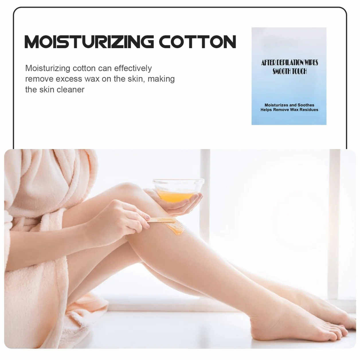 VICASKY Lingettes Nettoyantes Après Épilation 20 Pièces Visage Corps Hydratantes