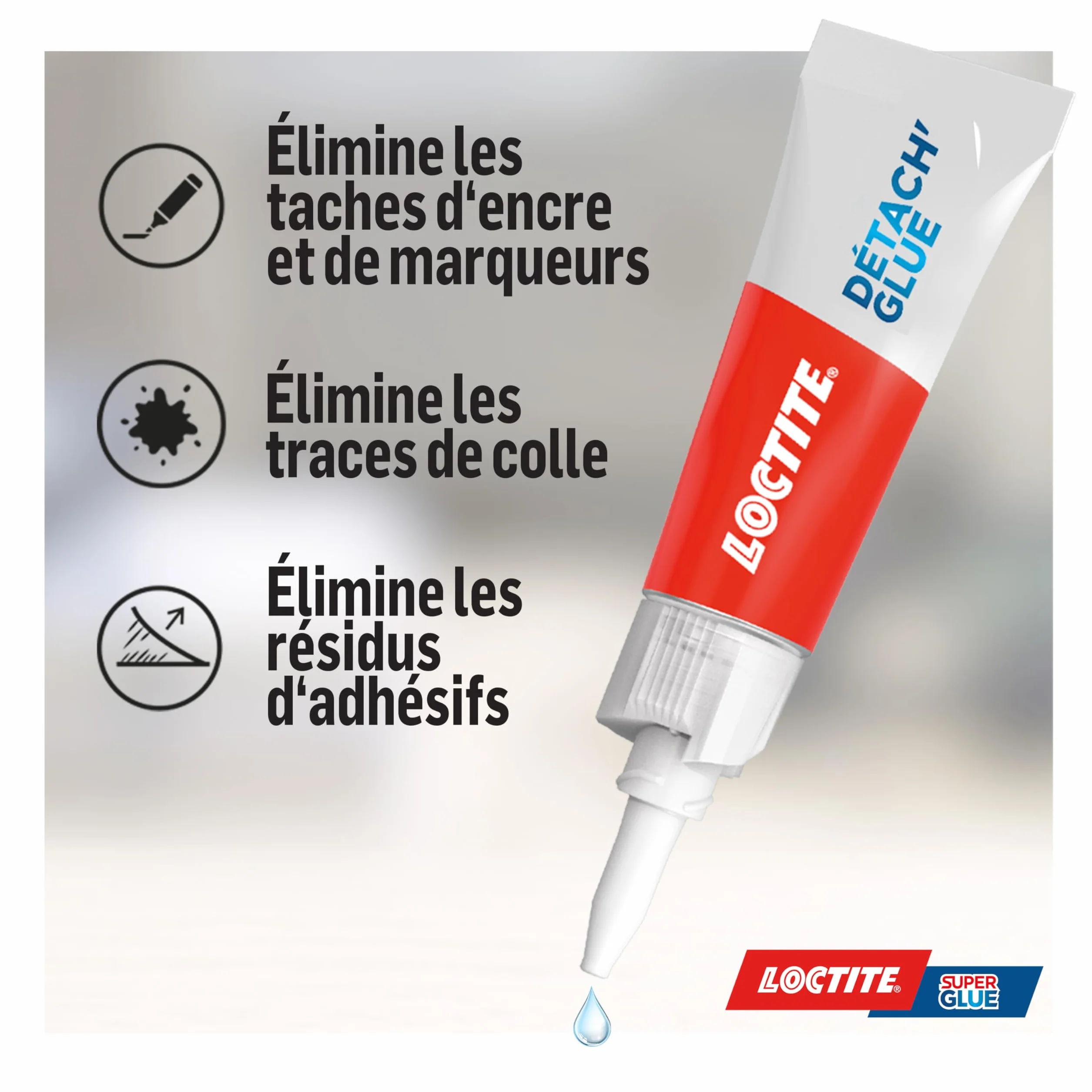 Loctite Remove Glue 5 g Dissolvant Colle Gel Transparent