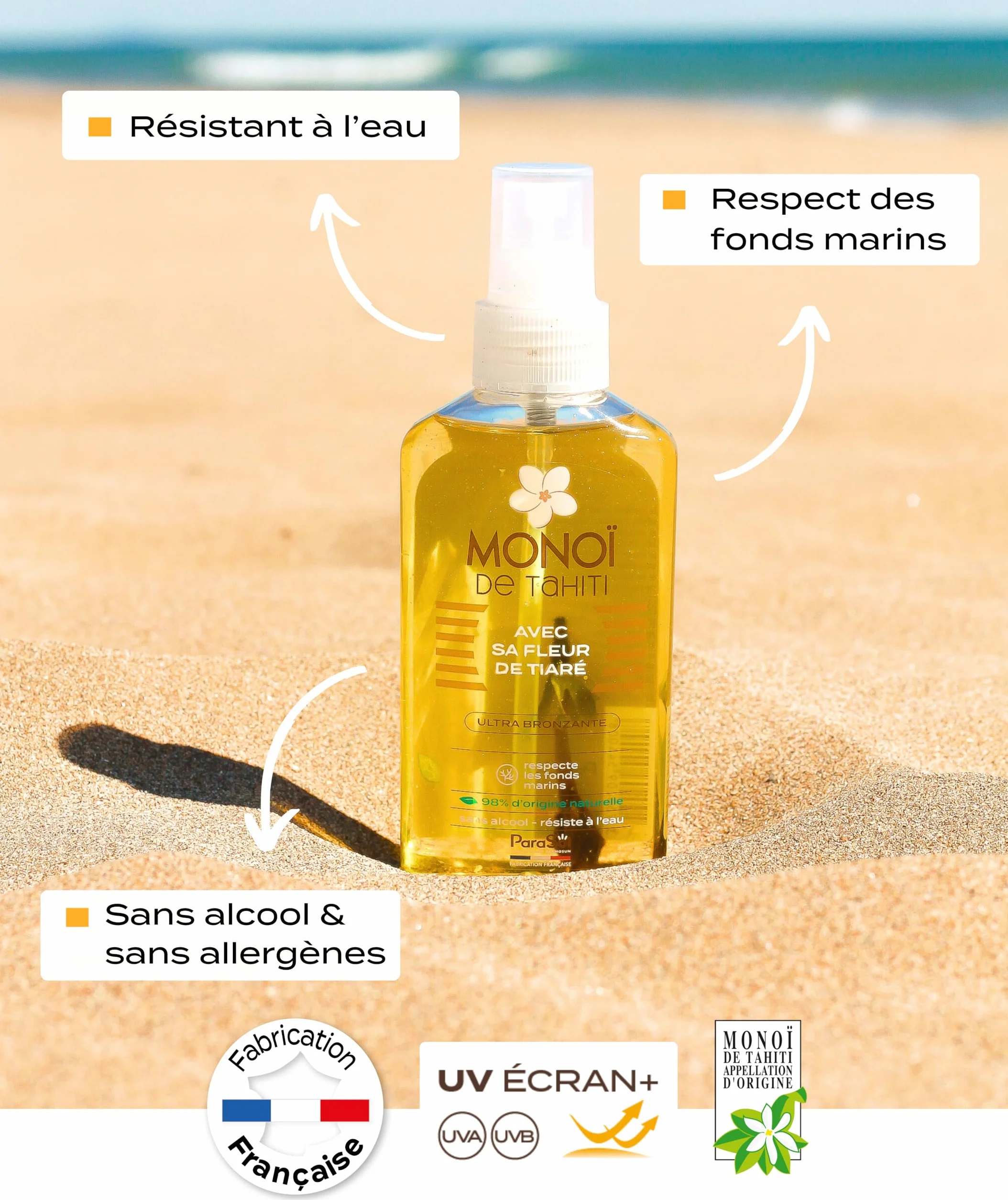 ParaSol Spray Monoï de Tahiti Fleur de Tiaré 125 ml