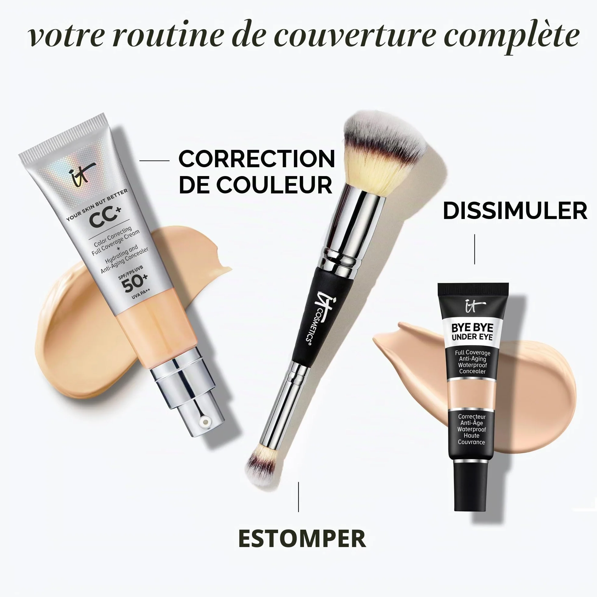 IT Cosmetics Your Skin But Better CC Cream SPF 50+ Crème multi-usages hautement pigmentée 32 ml Teintée Anti-âge Fond de teint