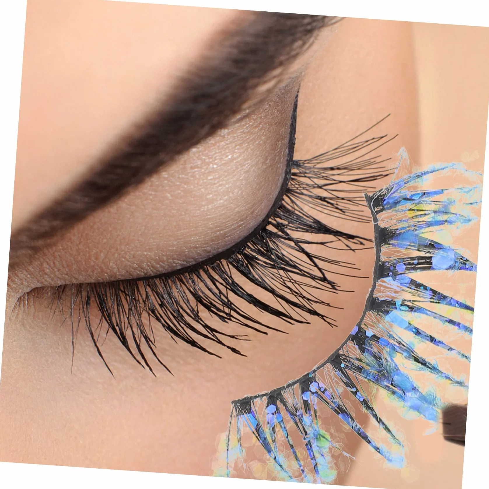 Healeved Lot De 4 Faux À Paillettes Effet Duveteux Pour Fête Photographie De Mode