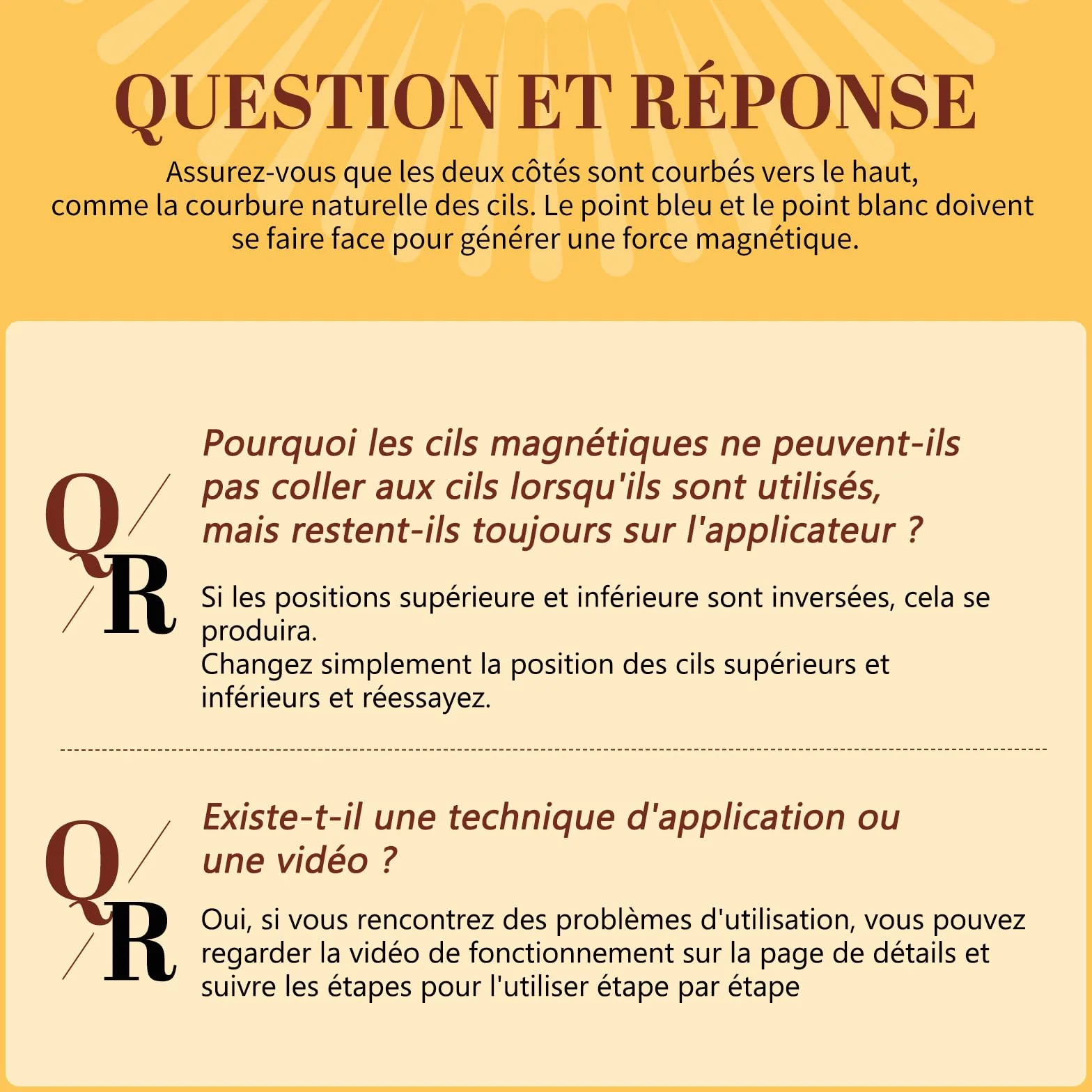 QUEWEL Faux Cils Magnetique Naturel Réutilisables avec Applicateur, Aucune Colle Nécessaire