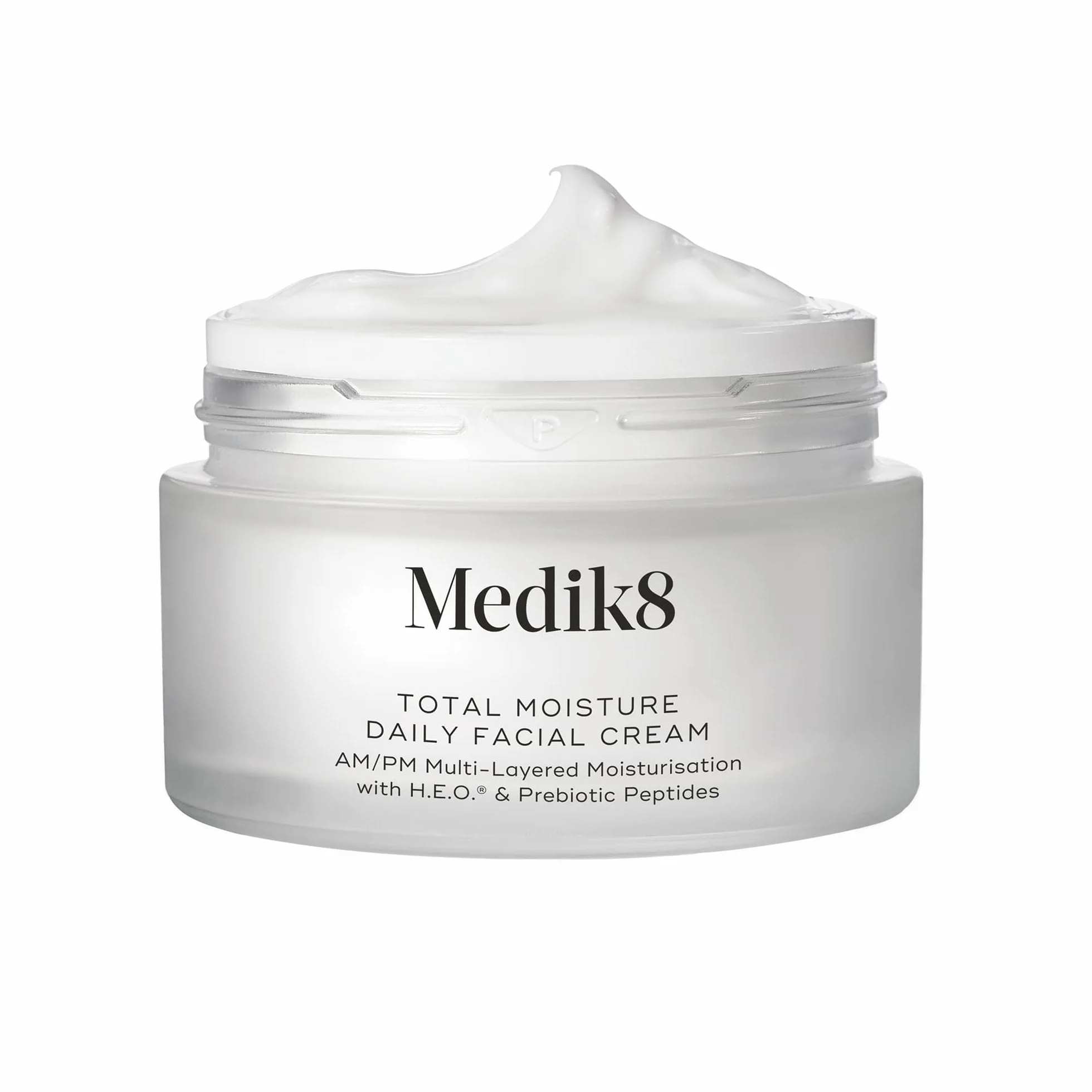 Medik8 Total Moisture Daily Facial Cream – Hydratant à l'Acide Hyaluronique,Crème de Jour et de Nuit pour le Visage, Hydratation Instantanée, Profonde et Durable Cliniquement Prouvée – 50 ml