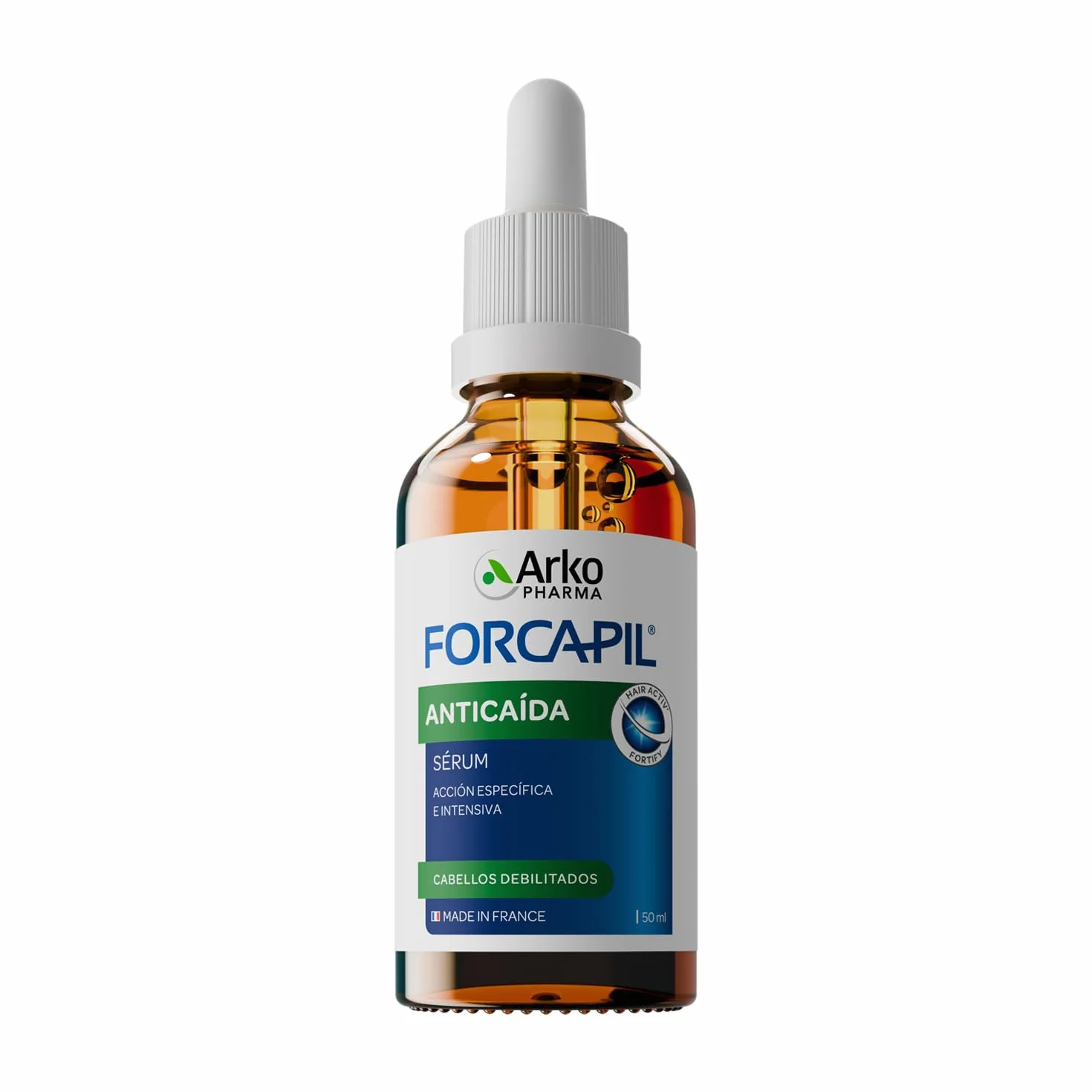 Arkopharma Forcapil Sérum Anti-Chute Renforce les Cheveux Réduit la Chute Stimule la Croissance Densité Résistance