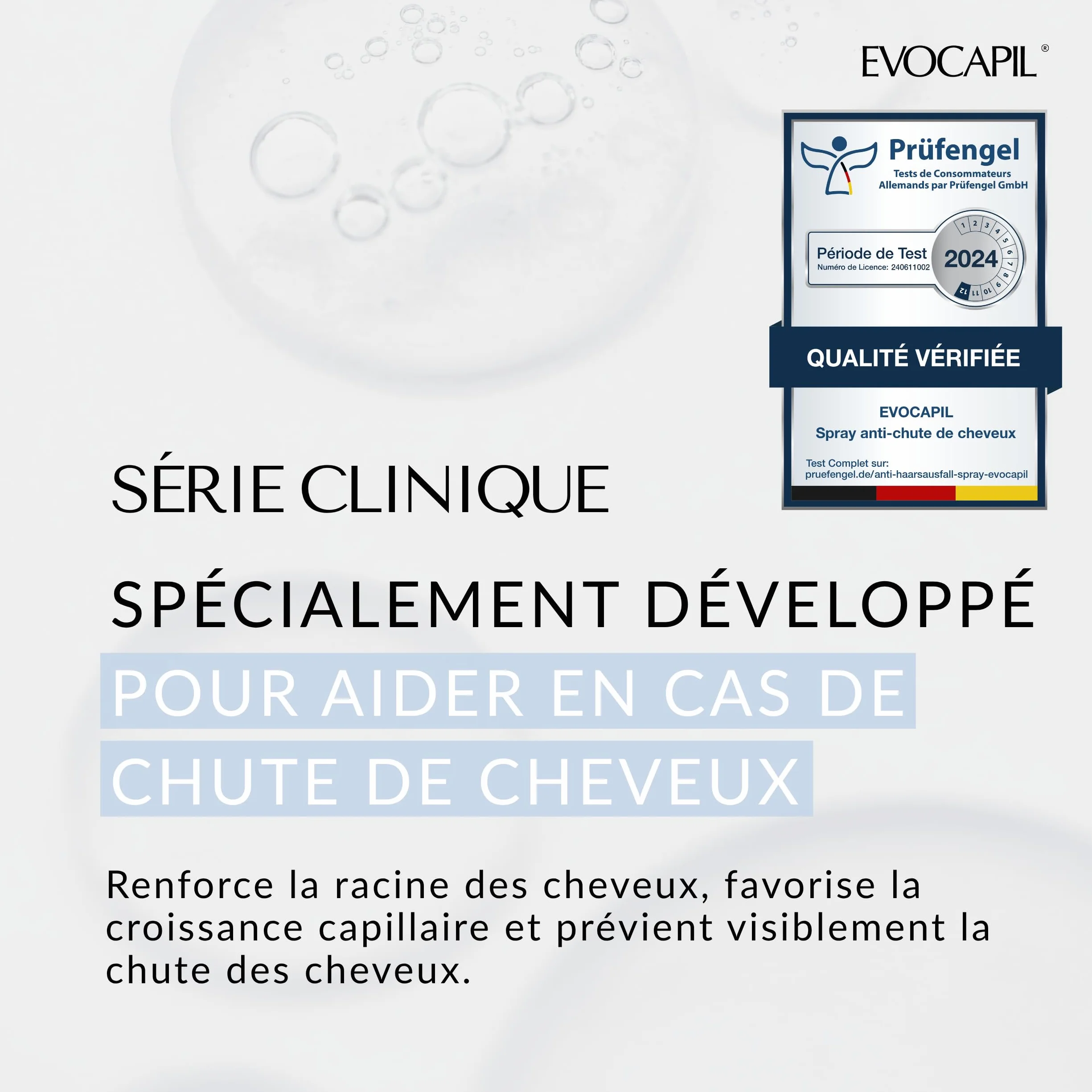 Evocapil Plus – 3x Spray Anti-Chute de Cheveux – Lot de 3 – 5% Procapil – Spray Capillaire Fortifiant (1 Paquet - FBM)