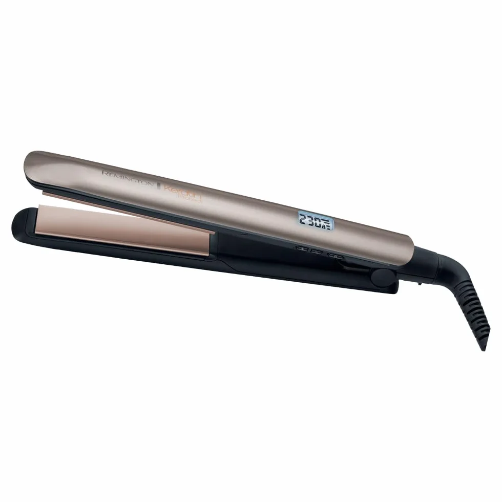 Remington Fer à lisser S8540 Kératine Huile d'amande Céramique 10 réglages 150-230°C