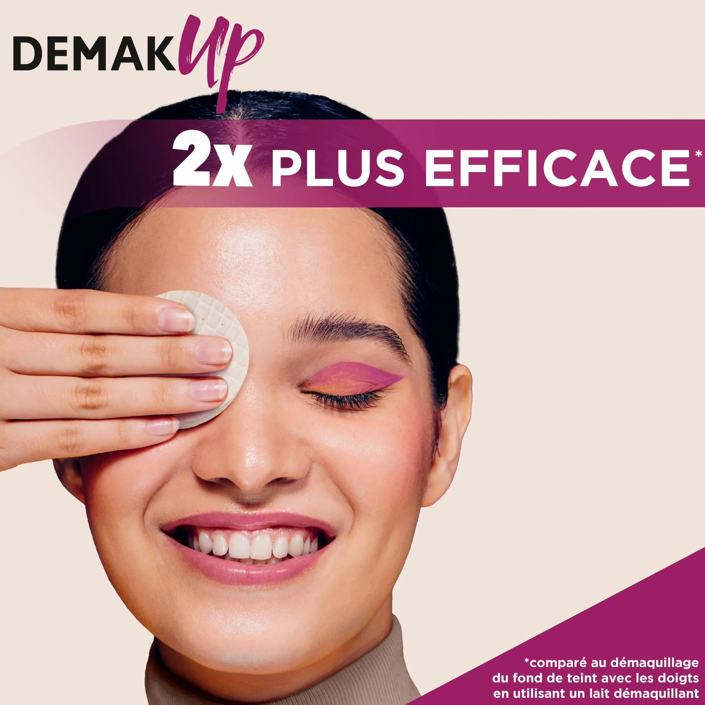 Demak'Up Expert Disques Cotons à Démaquiller 100% Fibres de Coton Naturelles, 108 Cotons