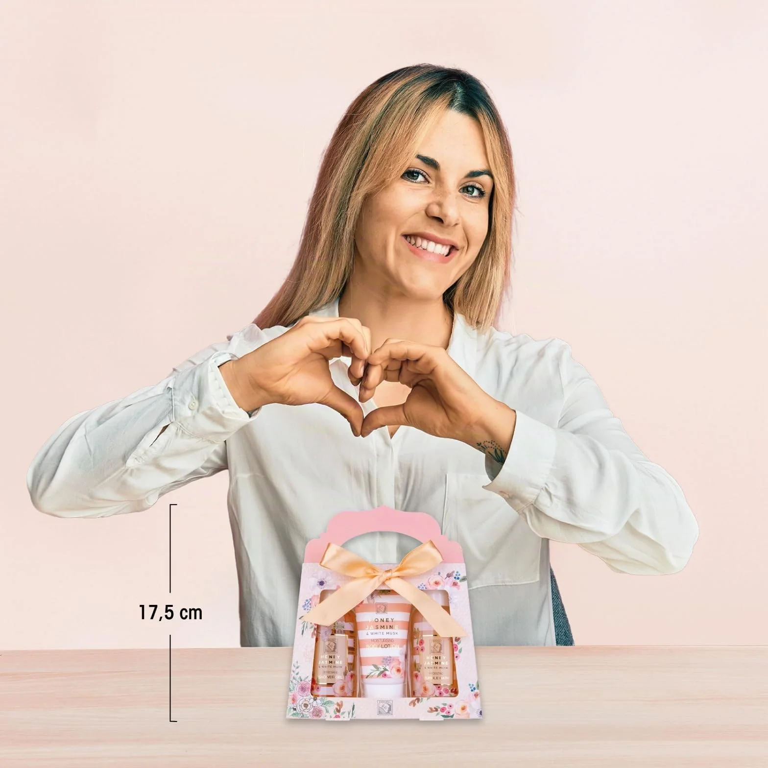 Accentra Coffret Cadeau Femmes HONEY JASMINE 3 Pièces Gel Douche Lotion Corps Bain Moussant
