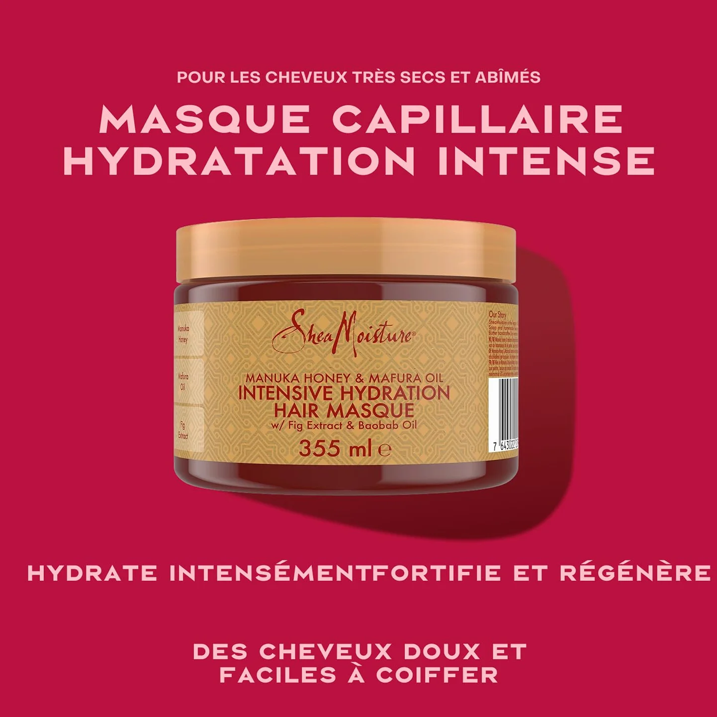 SHEA MOISTURE Masque d'Hydratation Intensive pour Cheveux Secs