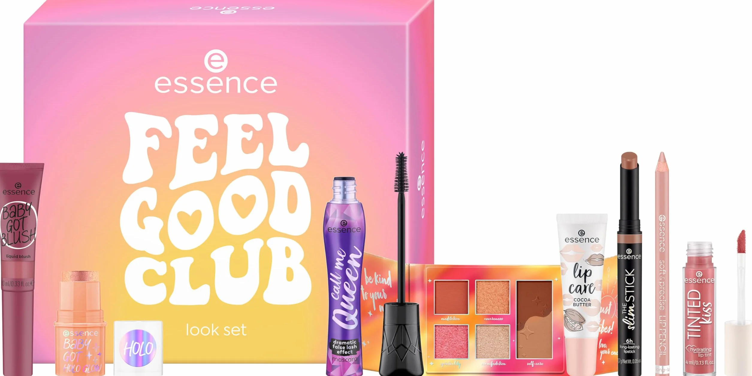 essence Coffret FEEL GOOD CLUB, naturel, brillant, sensation de rosée, chatoyant (1pcs)
