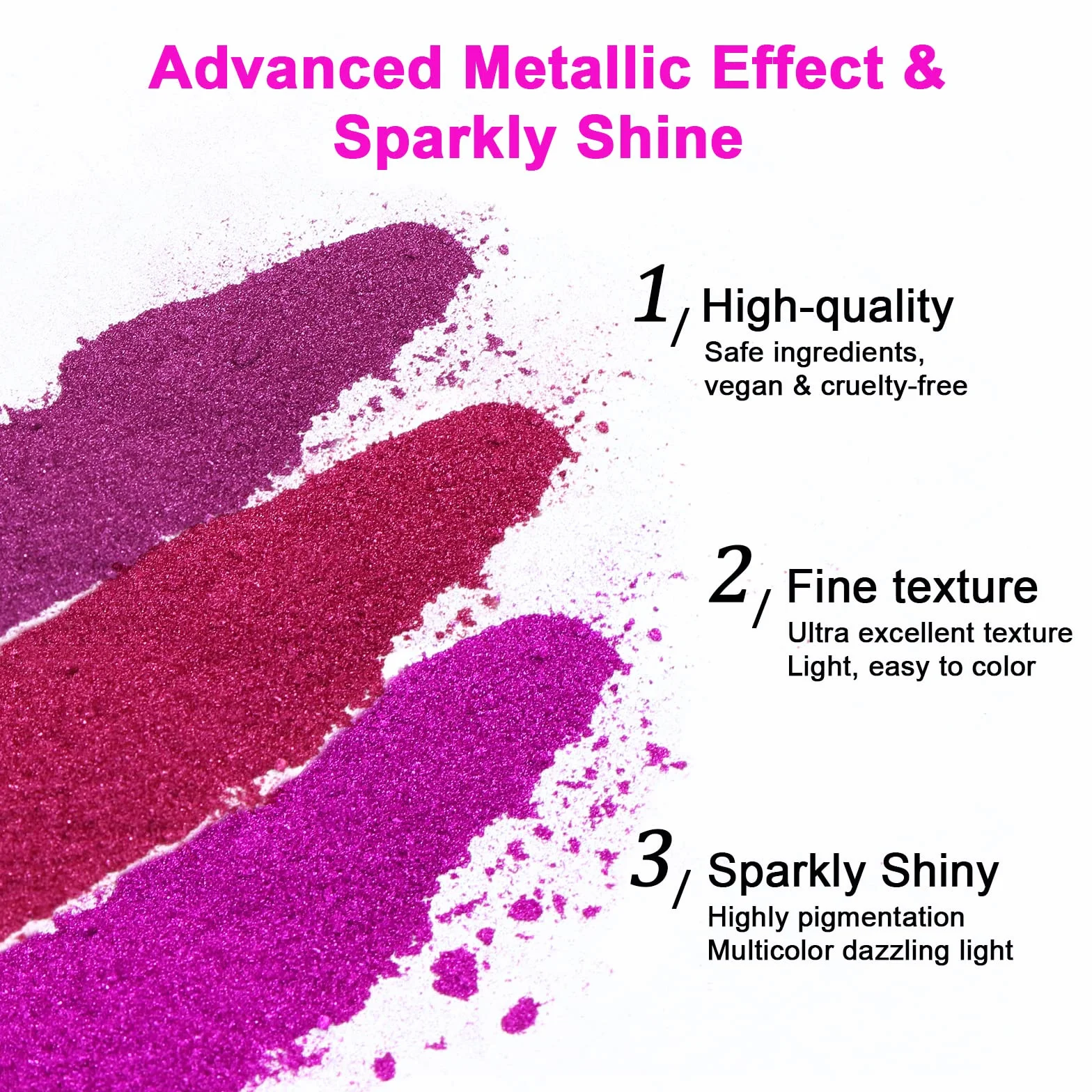 Saviland Poudre Chrome Ongles Métalliques 36 PCS Effet Miroir Nail Art Glitter Manucure