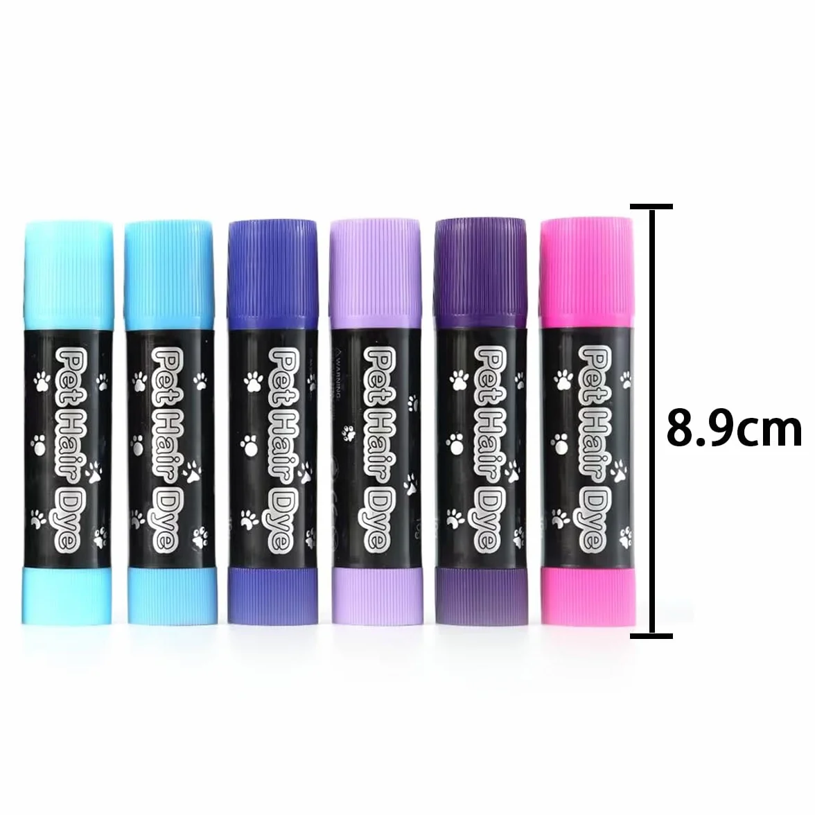 Sarini Lot de 12 craies de Teinture pour Poils de Chien, Teinture temporaire lavable