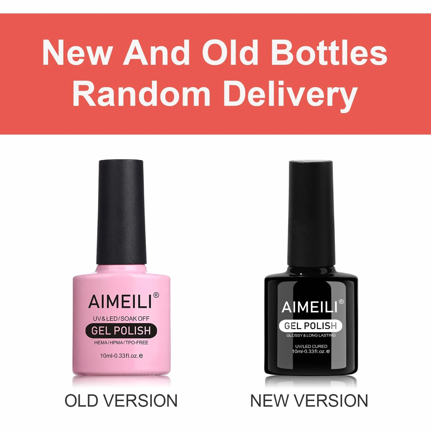 AIMEILI Lot 17 Vernis Semi Permanent Nude Rose Pastel 10ml UV LED Nail Polish Soak Off Manucure