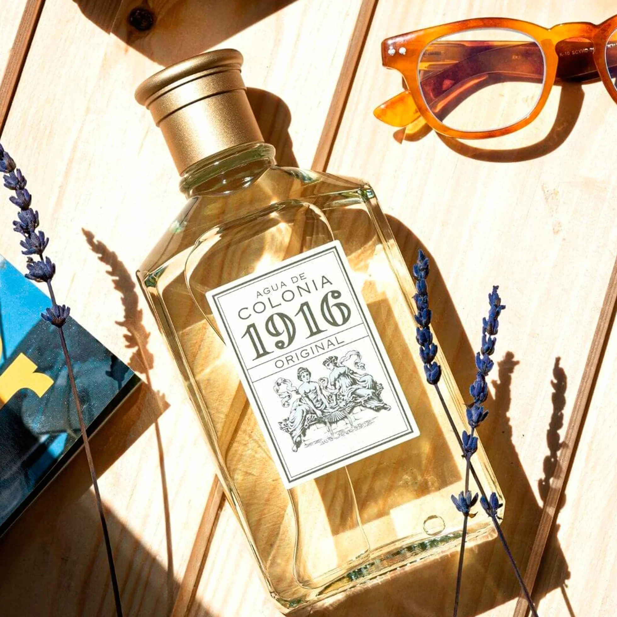 1916 - Original 400 ml, Eau de Cologne pour homme et femme, Parfum unisexe, Eau de Toilette, Parfum d'agrumes et de fleurs, Longue tenue