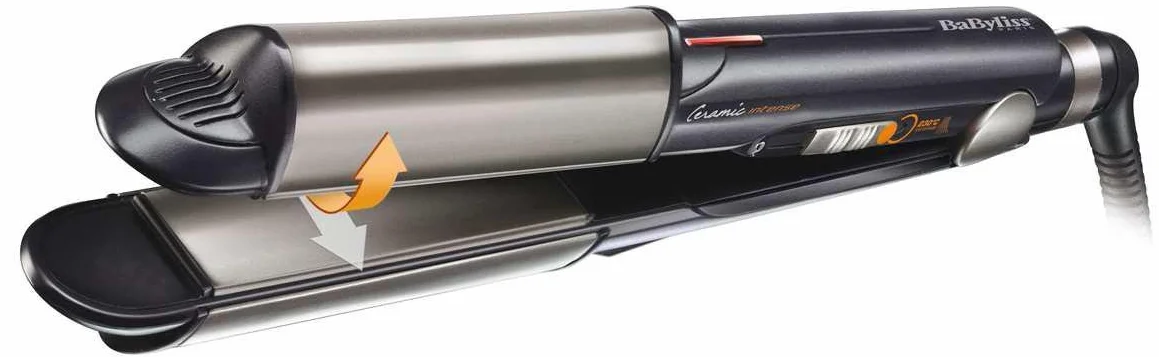 Babyliss Fer à Cheveux St 270 E - Céramique - Rond - Unique - 230°C - Redressage et Bouclé